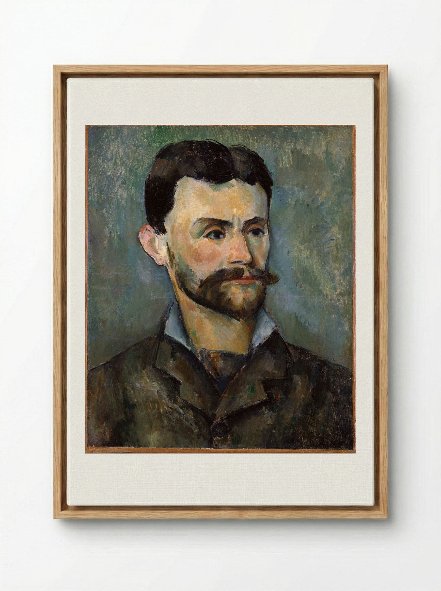 Portrait of Jules Peyron - Paul Cézanne - Framed Canvas Wood