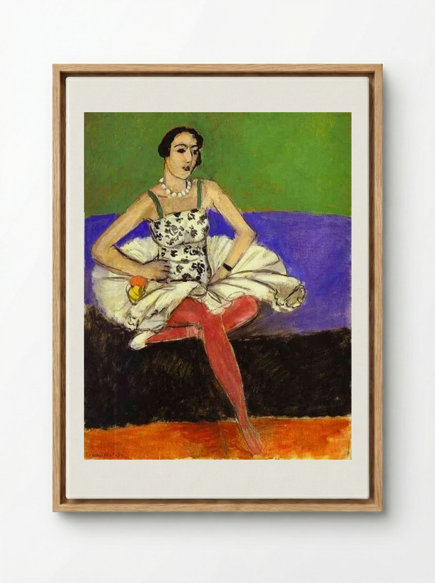 Ballet Dancer - Henri Matisse - Framed Canvas Wood