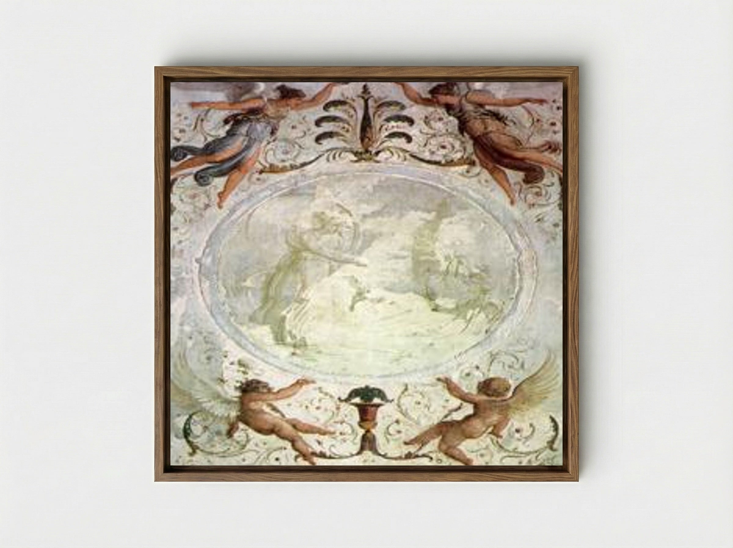 Thetis Immersing Achilles in the River Styx - Francesco Hayez - Framed Canvas Wood