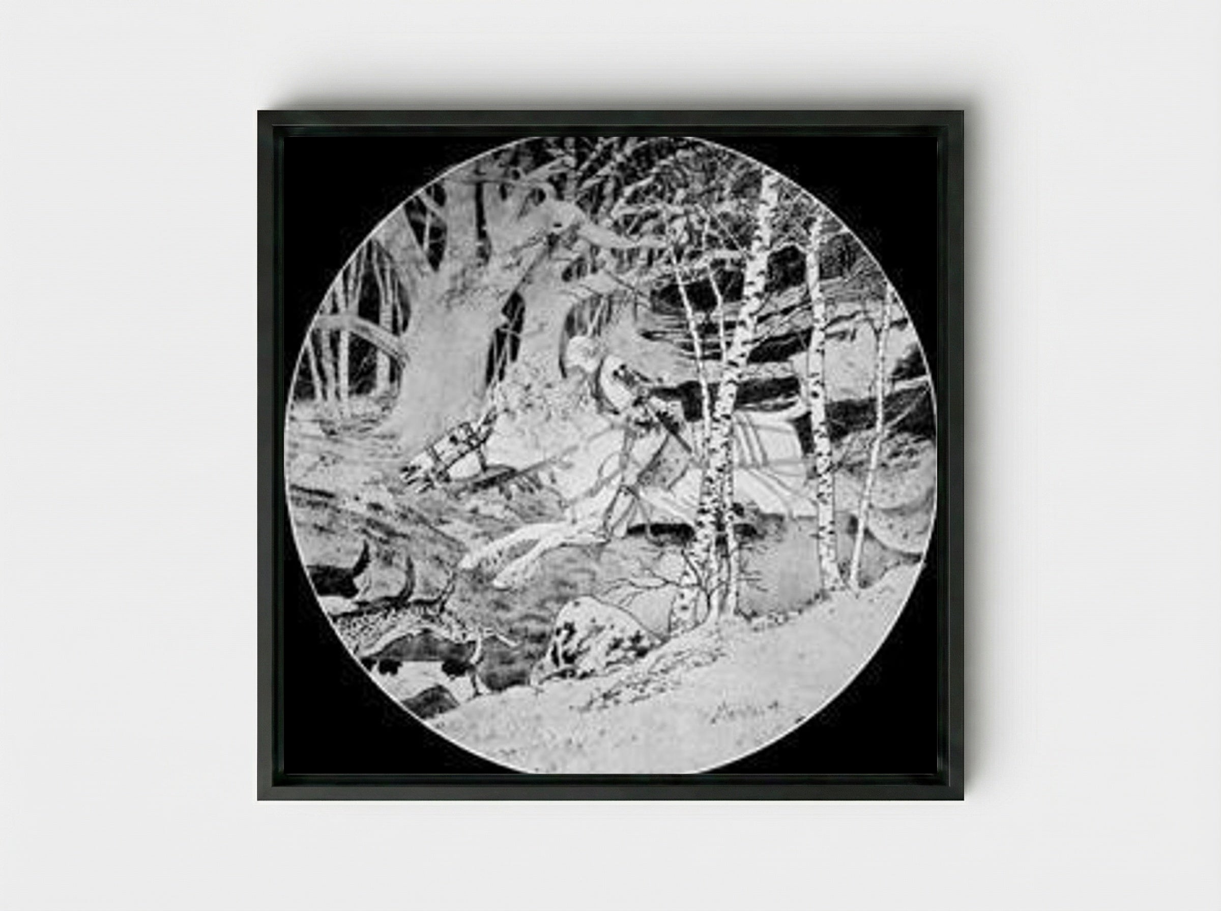Esclarmonde - Eugène Grasset - Framed Canvas Black