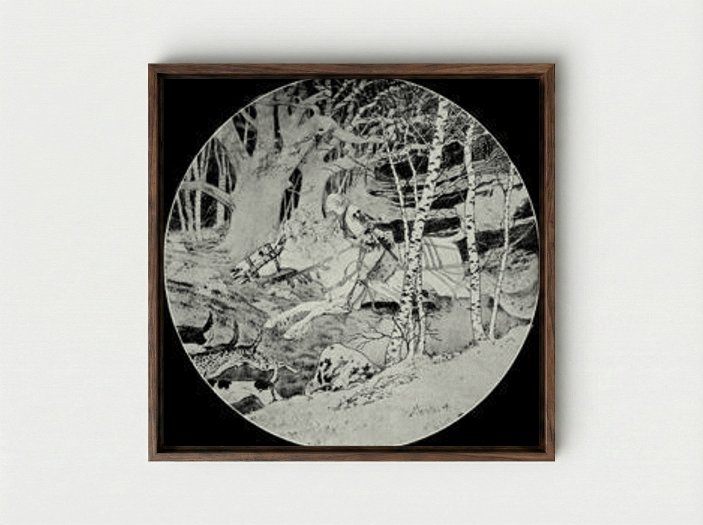 Esclarmonde - Eugène Grasset - Framed Canvas Dark Wood