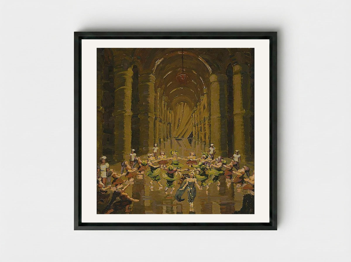 Extravaganza - Grace Cossington Smith - Framed Canvas Black