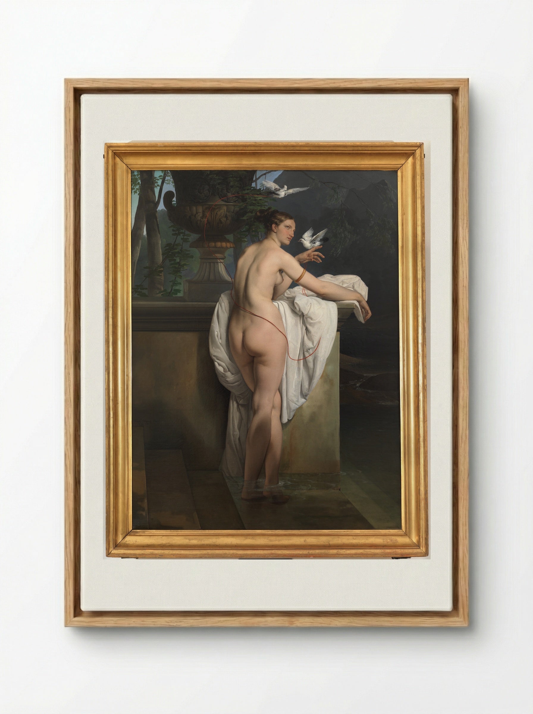 Ballerina Carlotta Chabert as Venus - Francesco Hayez - Framed Canvas Wood
