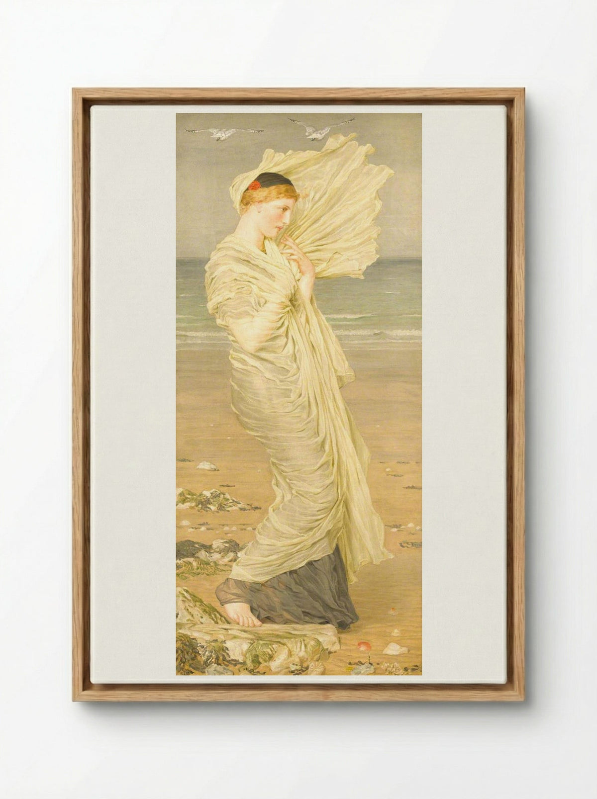 Seagulls - Albert Joseph Moore - Framed Canvas Wood