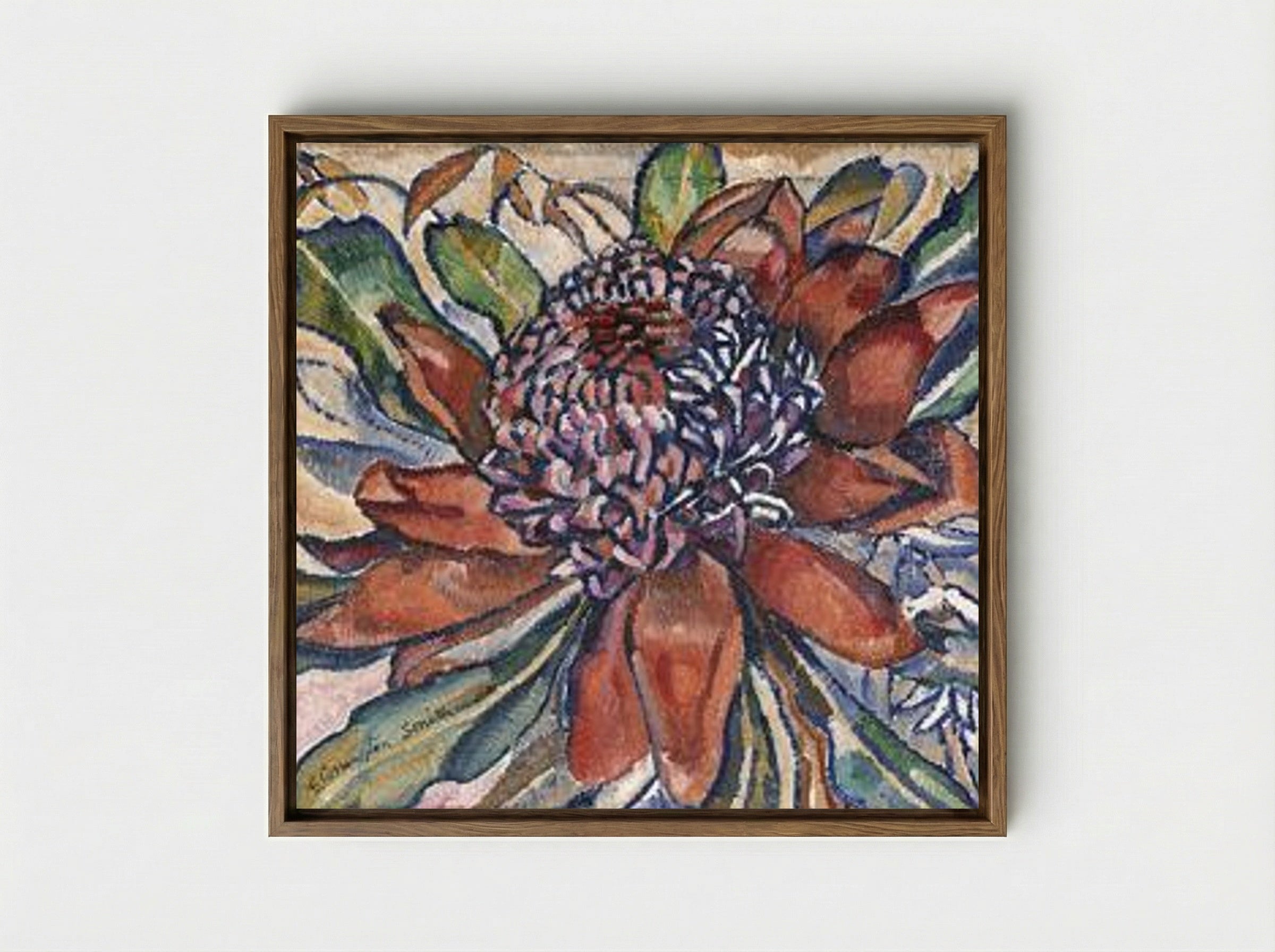 Waratah - Grace Cossington Smith - Framed Canvas Wood