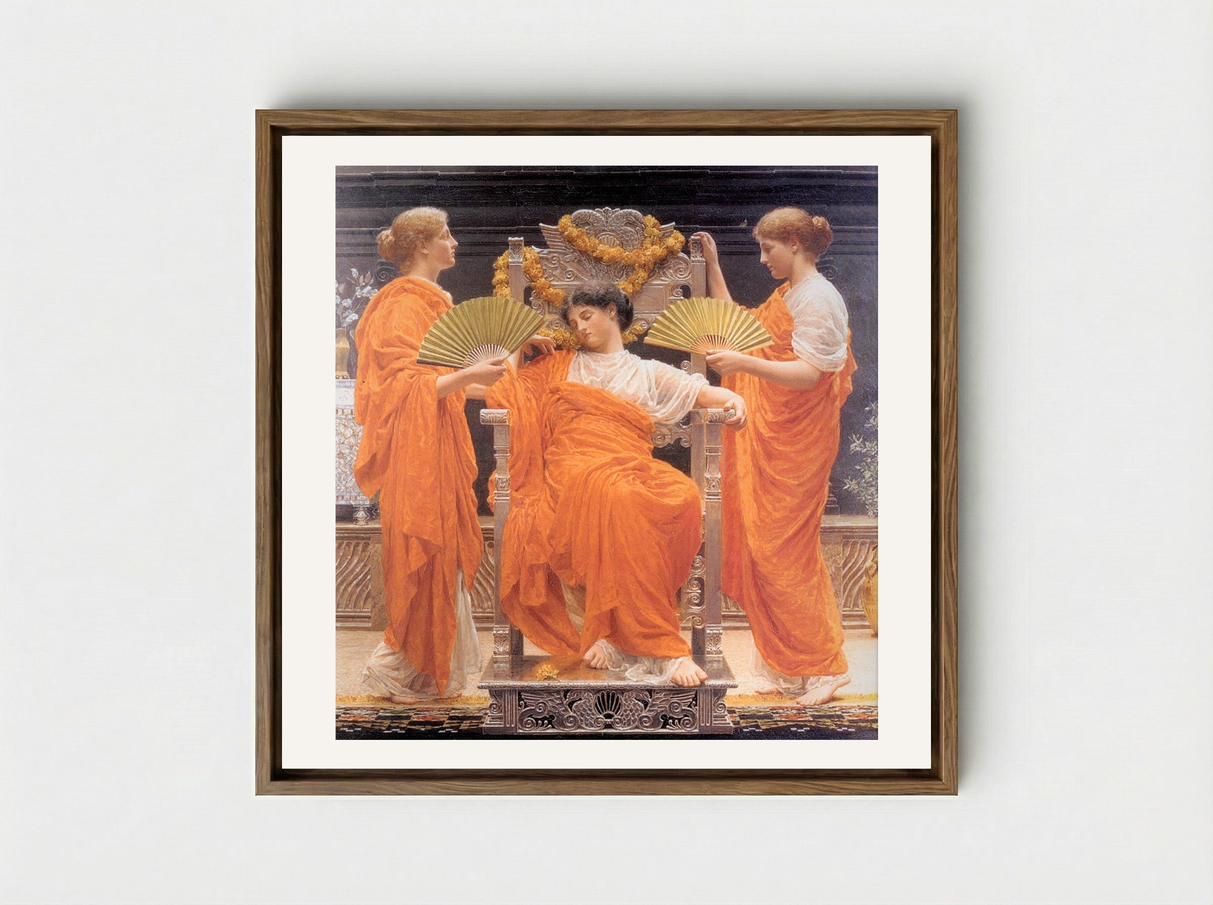 Midsummer - Albert Joseph Moore - Framed Canvas Wood
