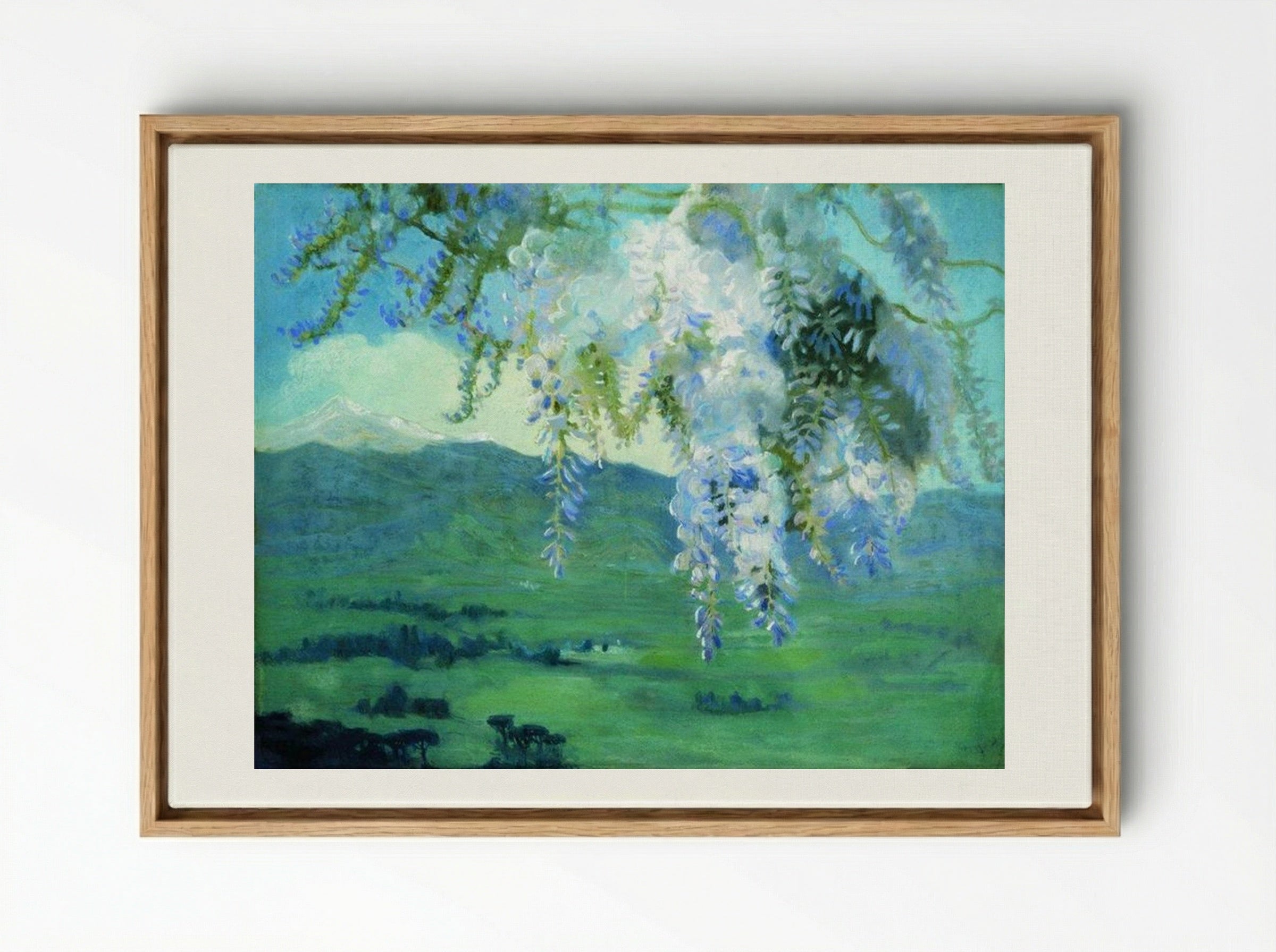 Blooming Wisteria - Boris Kustodiev - Framed Canvas Wood