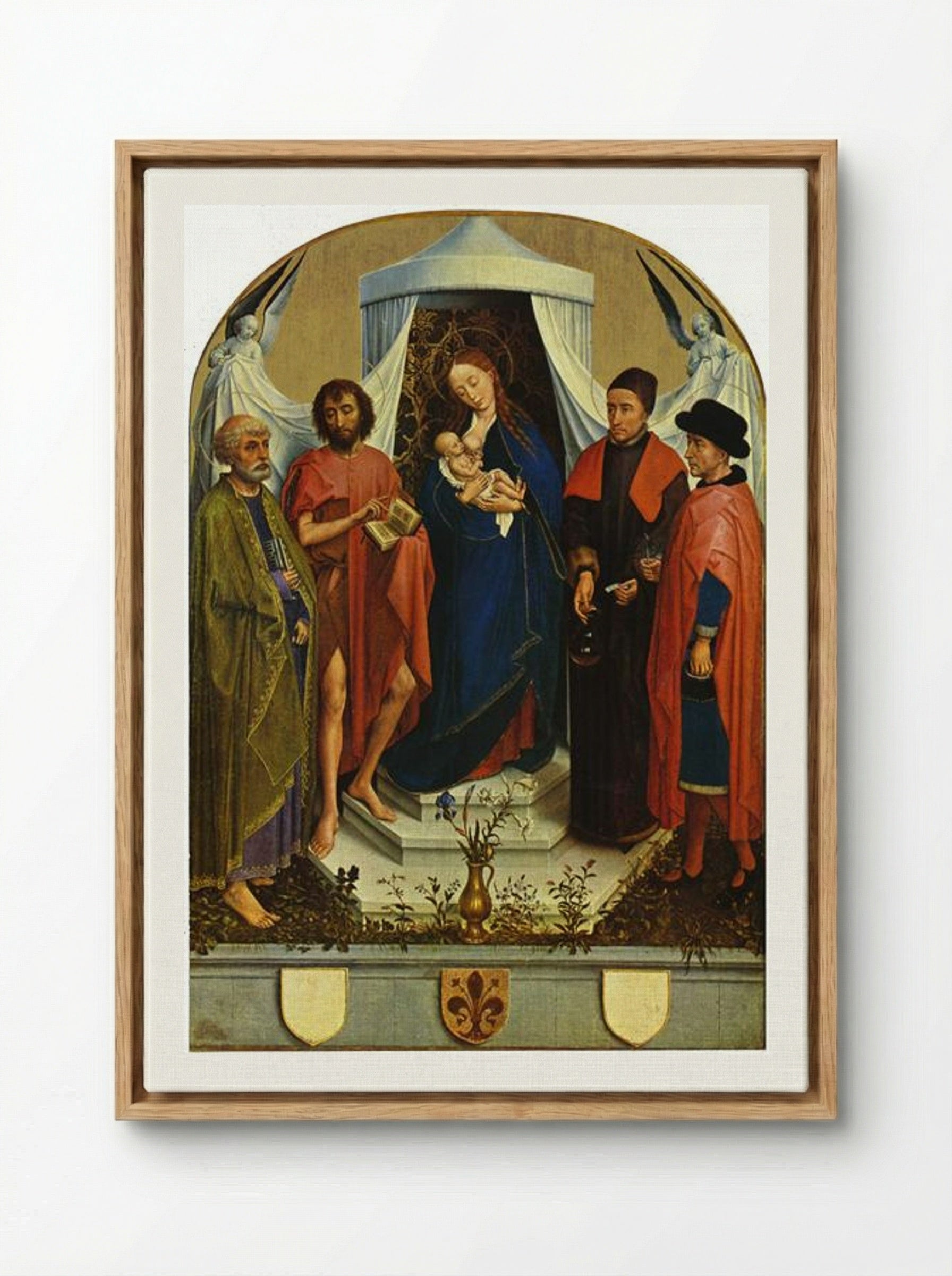 Medici Madonna - Rogier van der Weyden - Framed Canvas Wood
