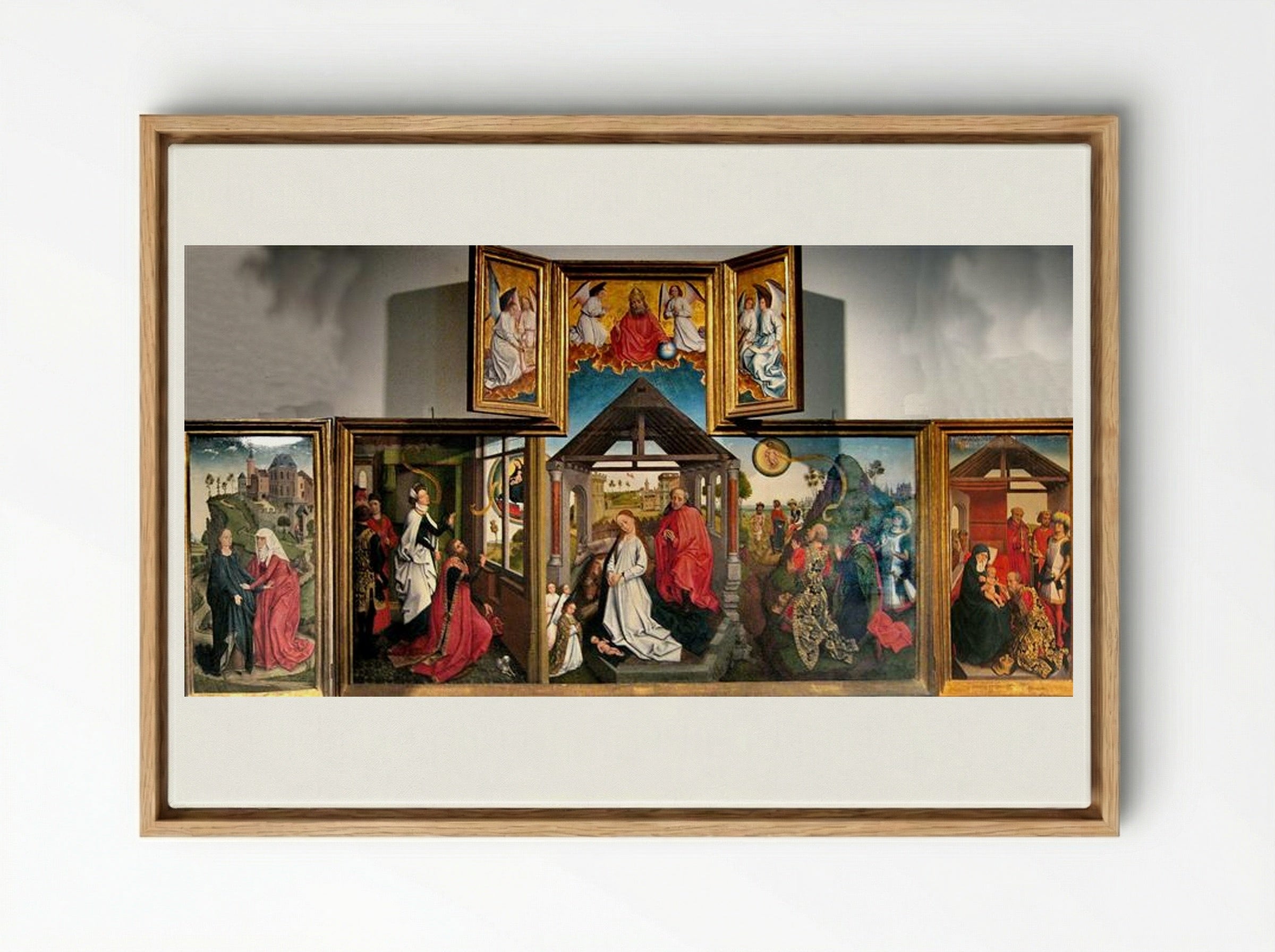 The Bladelin Triptych - Rogier van der Weyden - Framed Canvas Wood