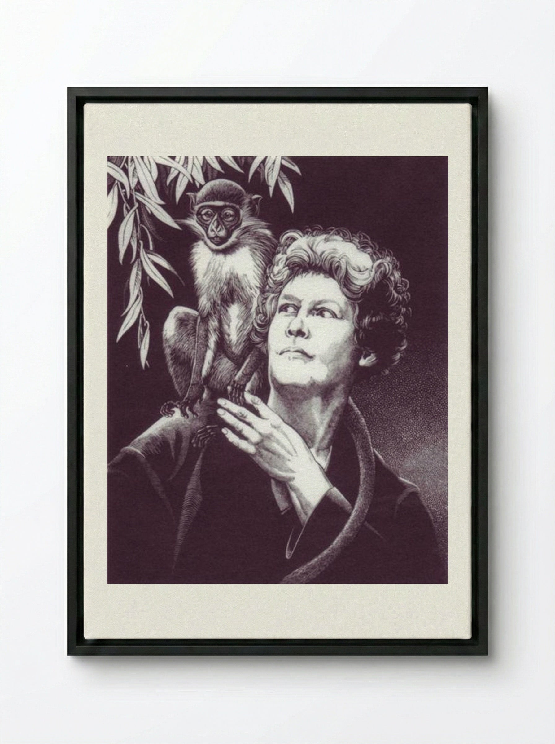 Jaspa and Me - Dorothy Lathrop - Framed Canvas Black