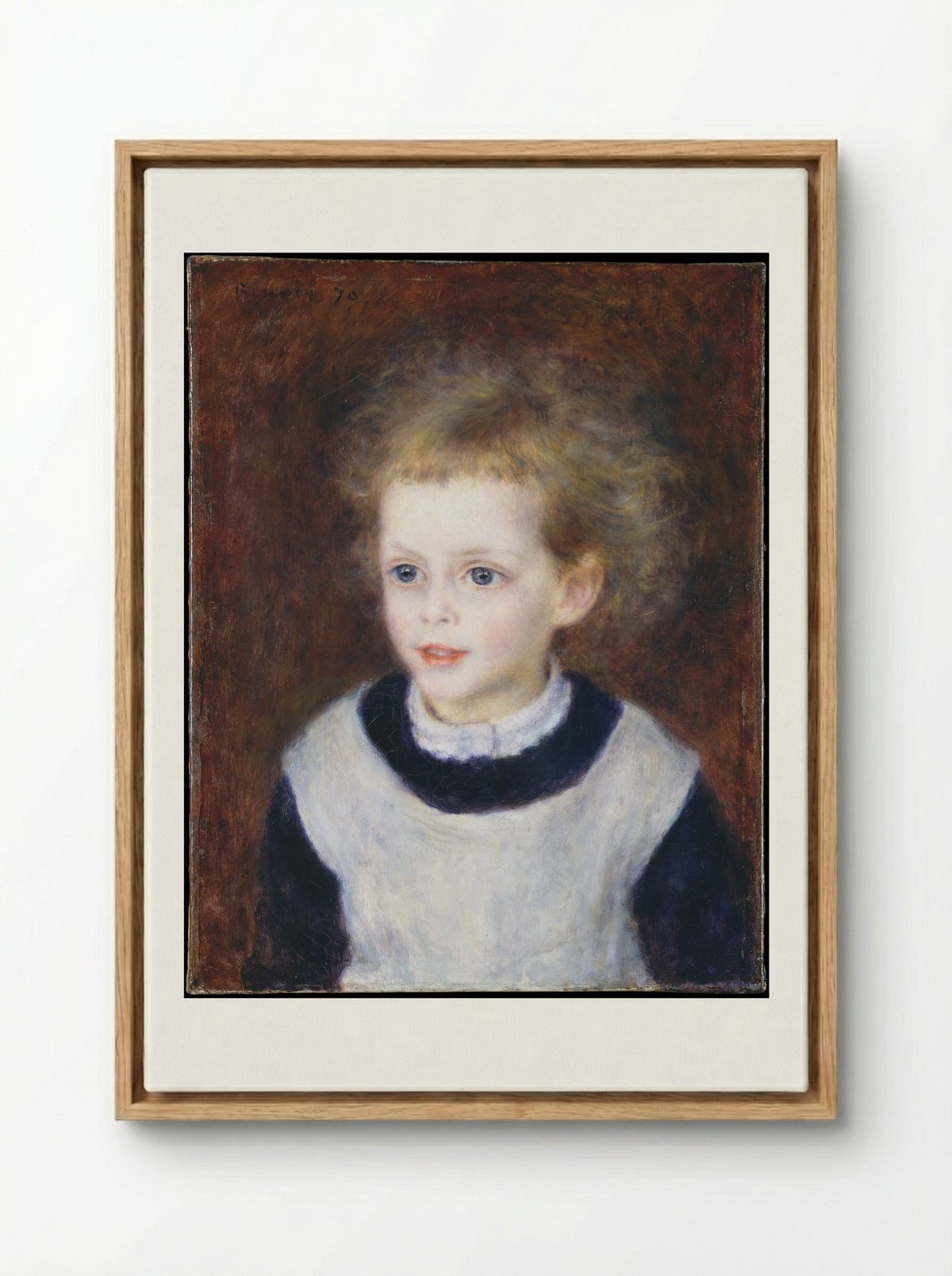 Marguerite-Thérèse (Margot) Berard - Auguste Renoir - Framed Canvas Wood