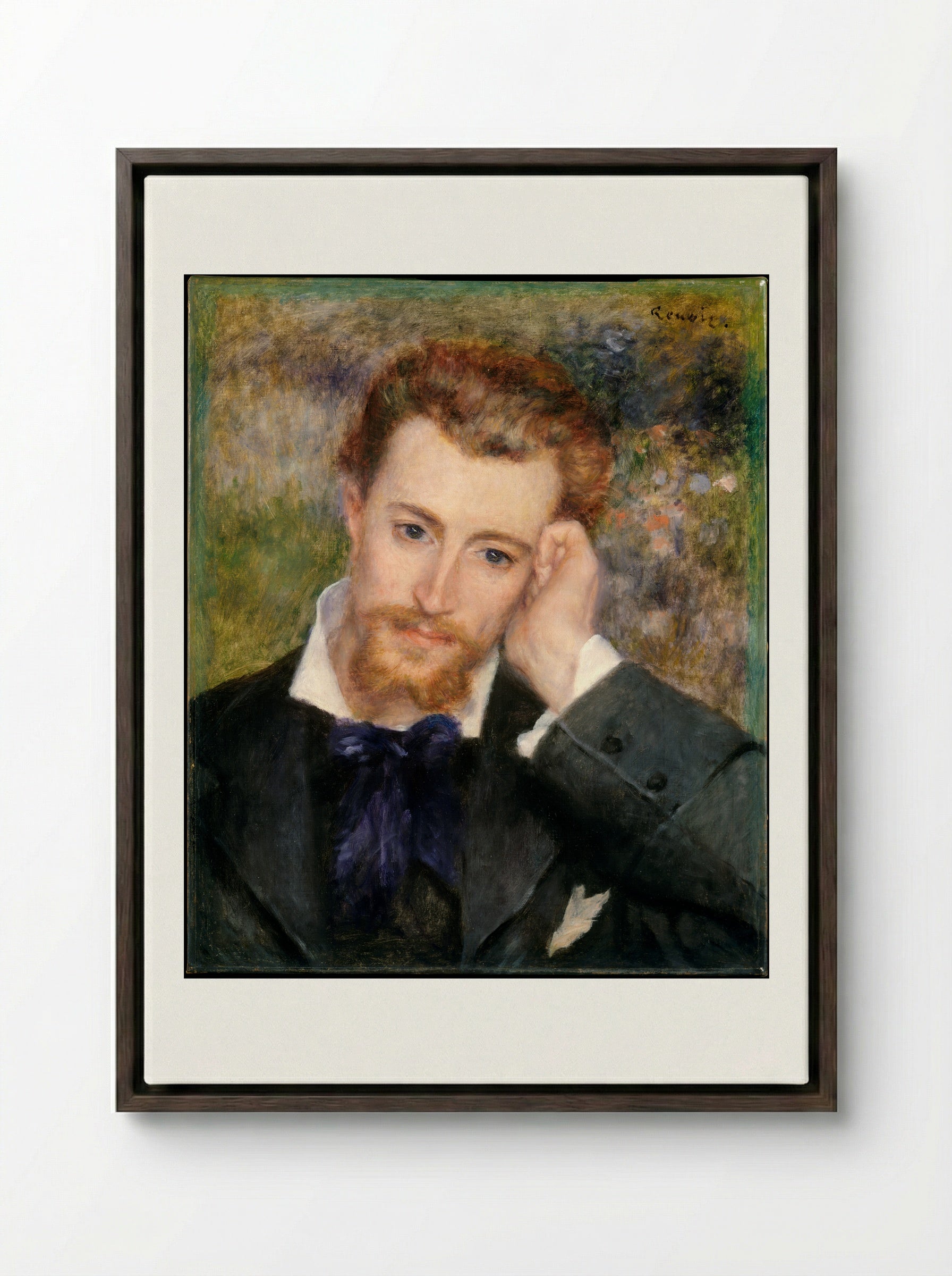 Eugène Murer (Hyacinthe-Eugène Meunier) - Auguste Renoir - Framed Canvas Dark Wood