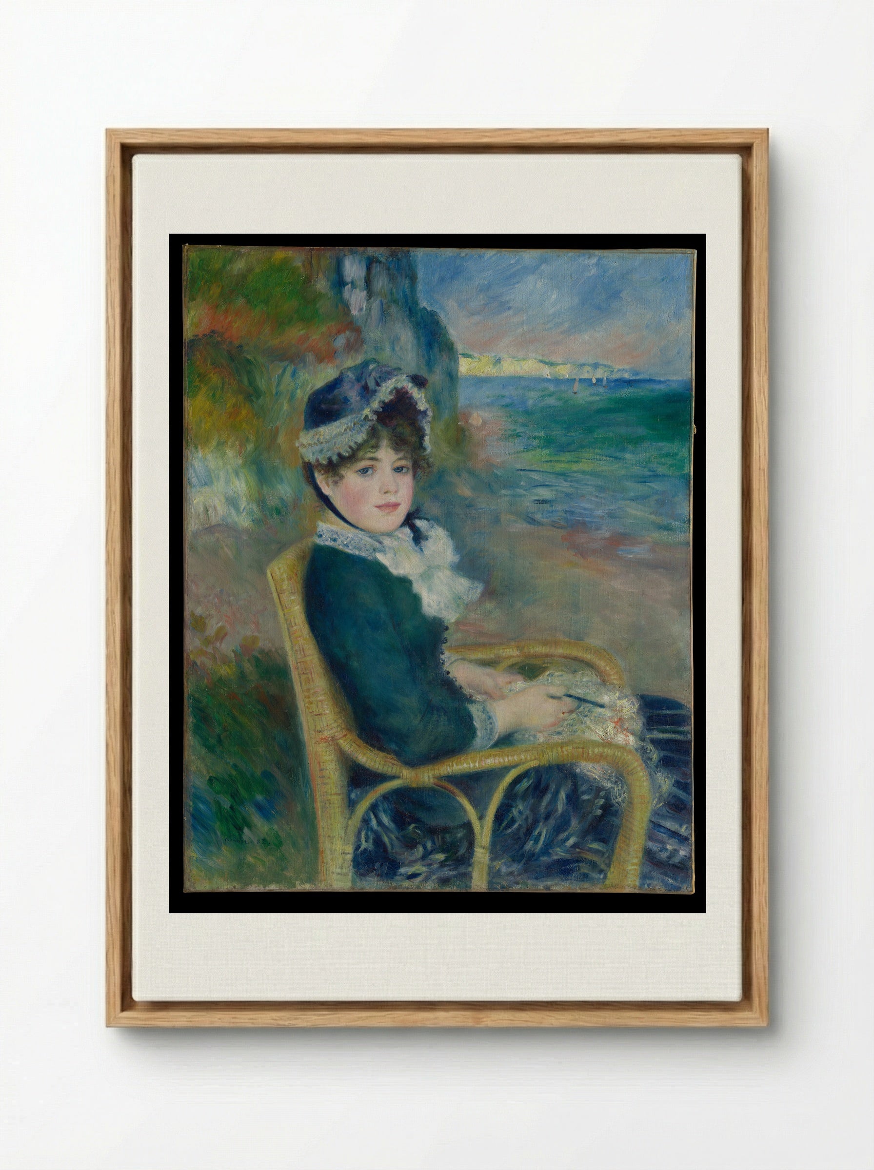 By the Seashore - Auguste Renoir - Framed Canvas Wood