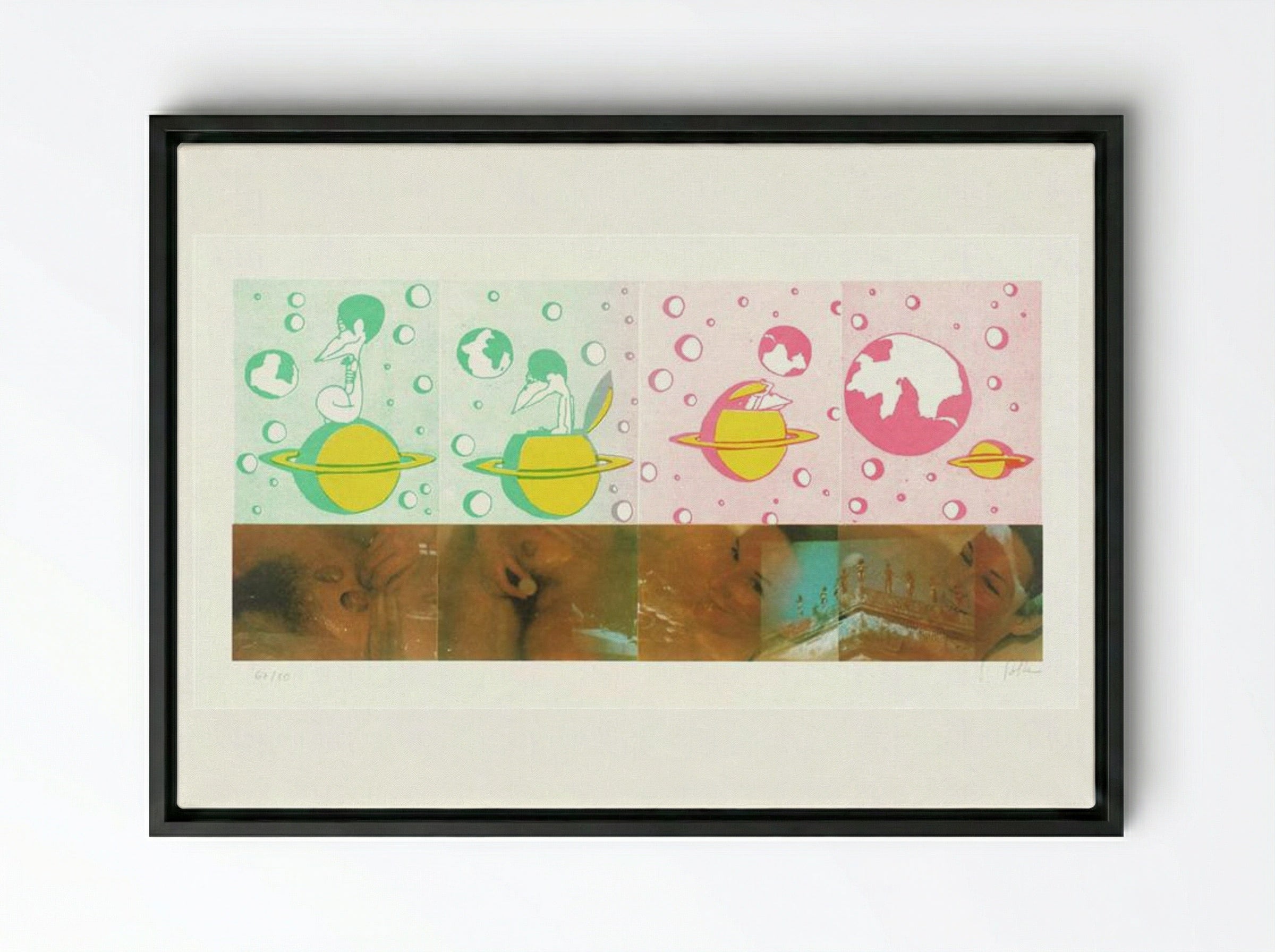 Hallo Shiva - Sigmar Polke - Framed Canvas Black