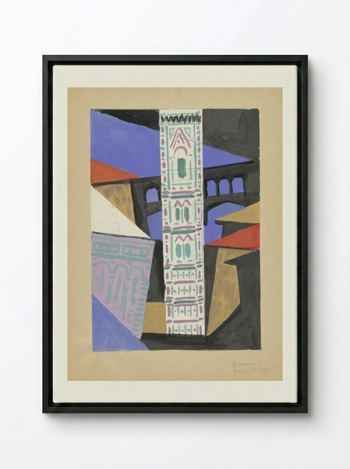 Florence - Ger Gerrits - Framed Canvas Black