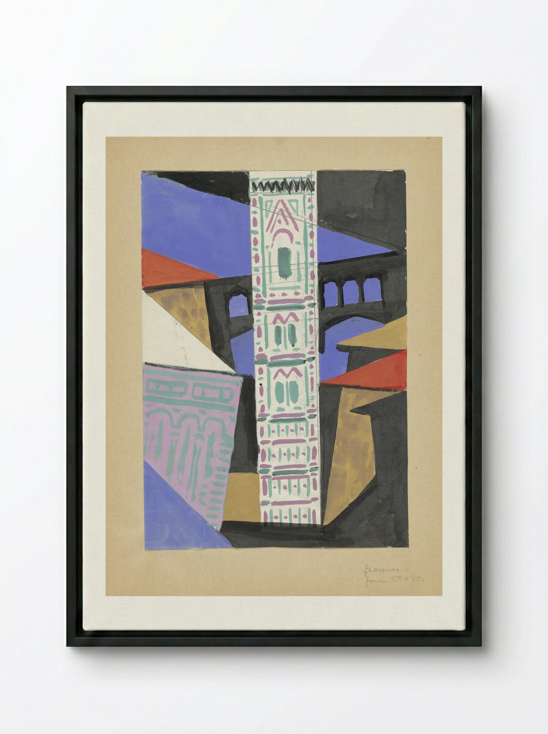 Florence - Ger Gerrits - Framed Canvas Black