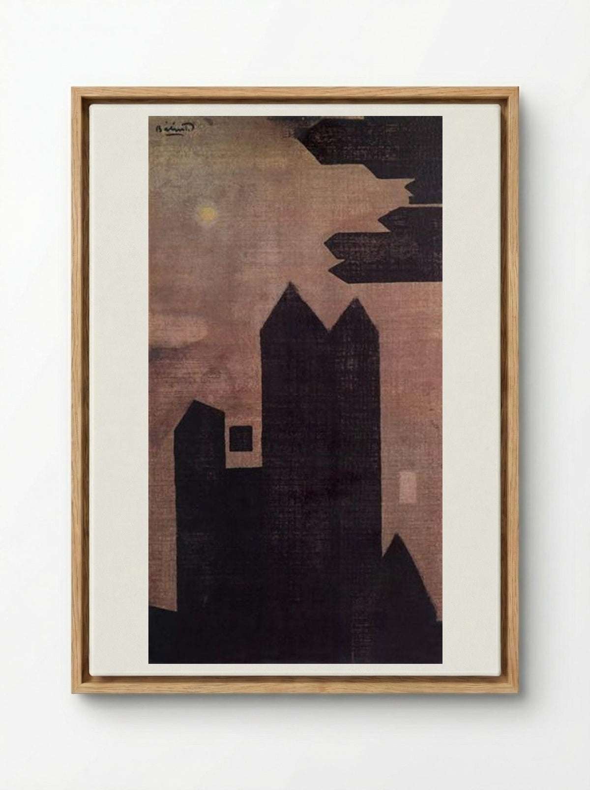 Houses at Hastings - Endre Bálint - Framed Canvas Wood