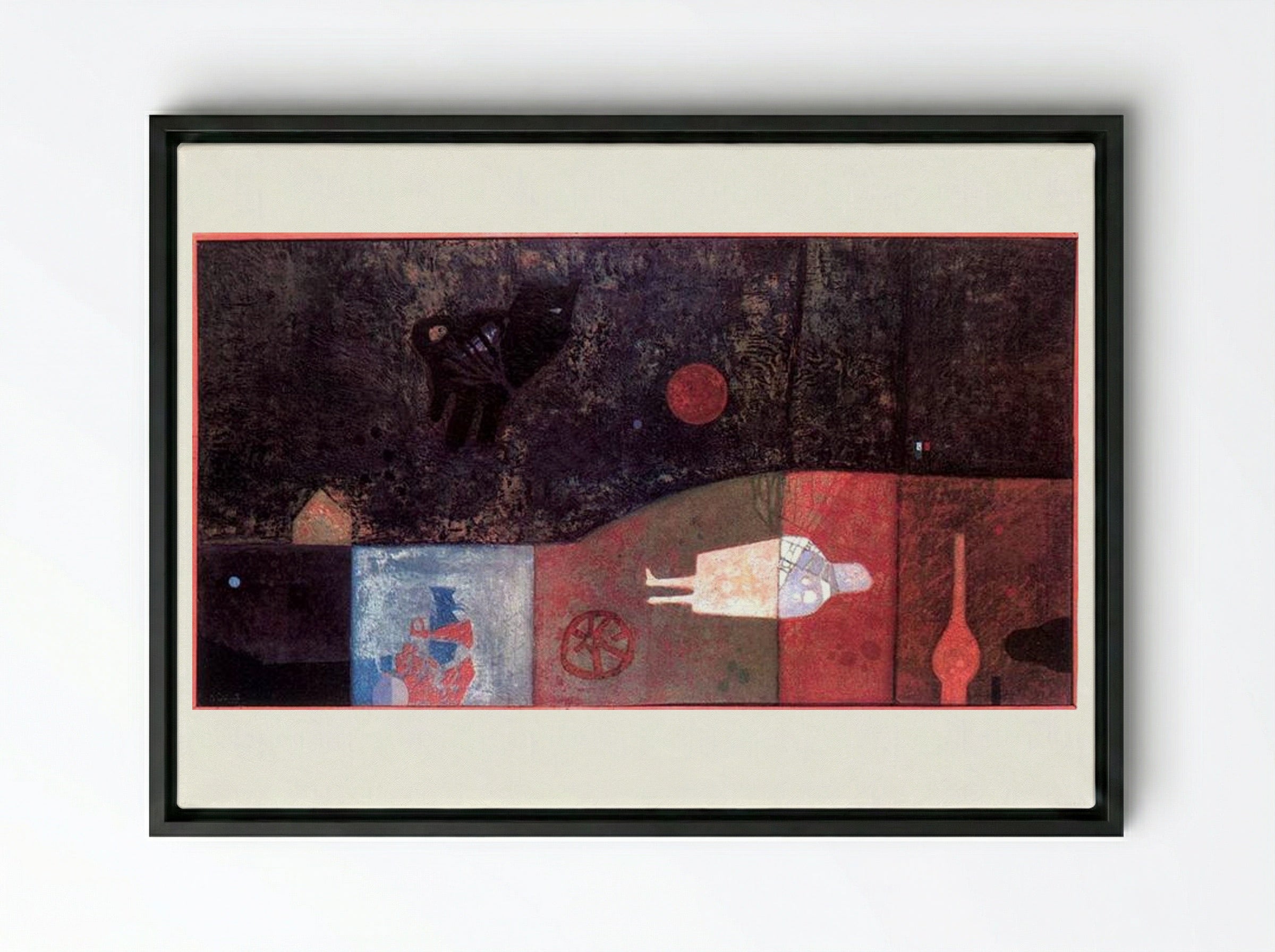 Homesickness - Endre Bálint - Framed Canvas Black