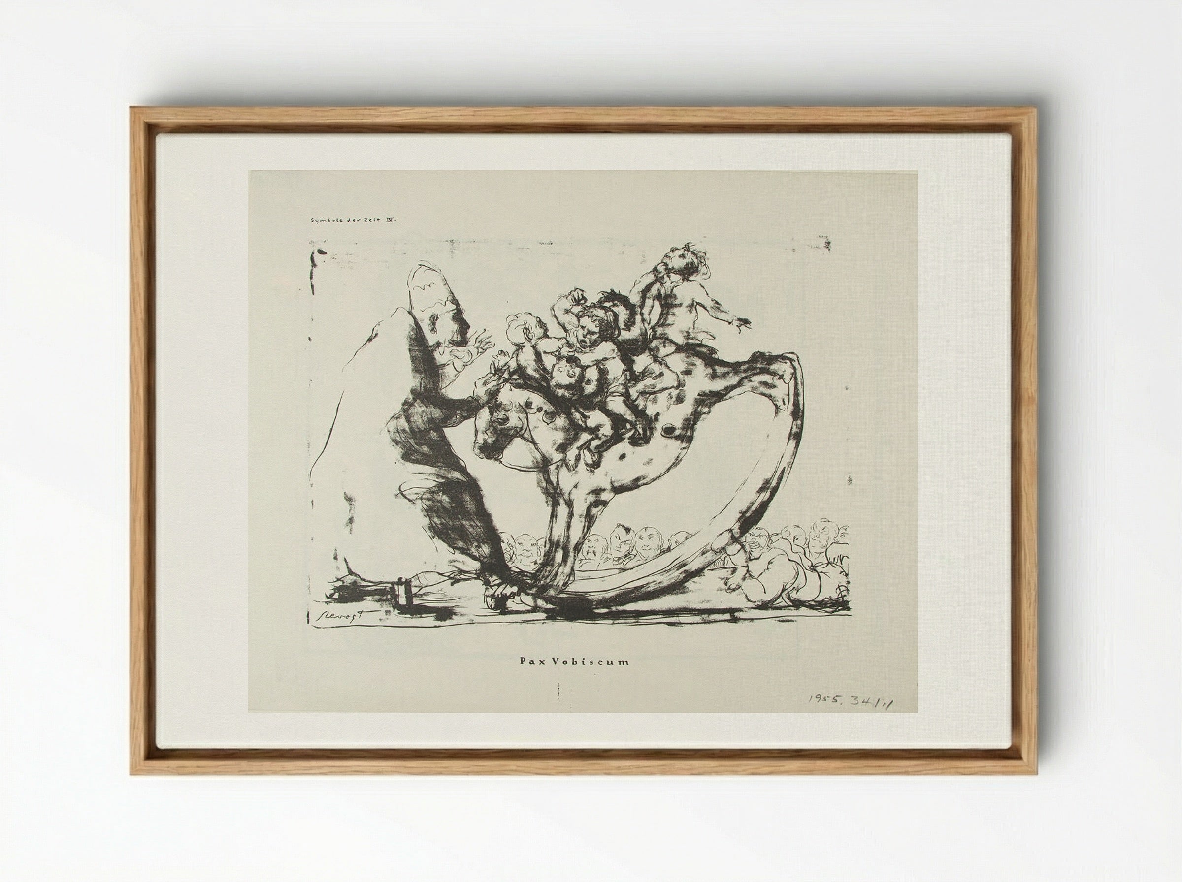 Pax Vobiscum - Max Slevogt - Framed Canvas Wood