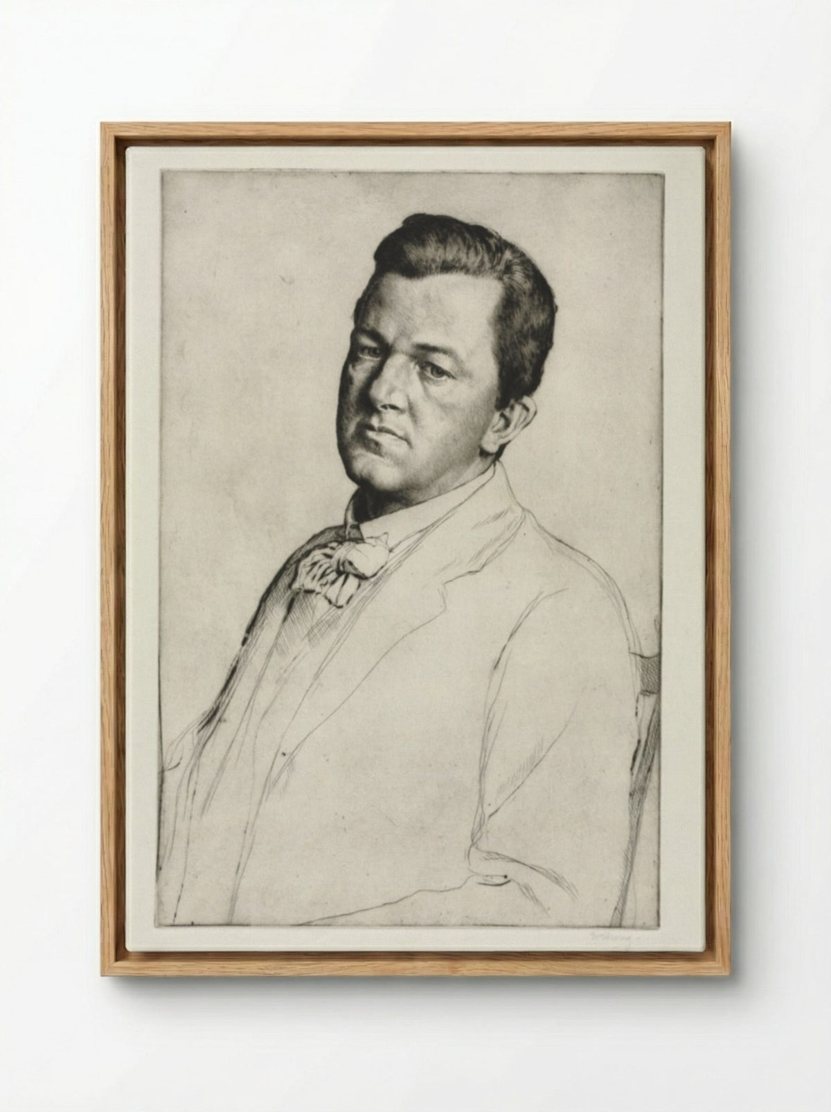 Sir Charles Holroyd - William Strang - Framed Canvas Wood