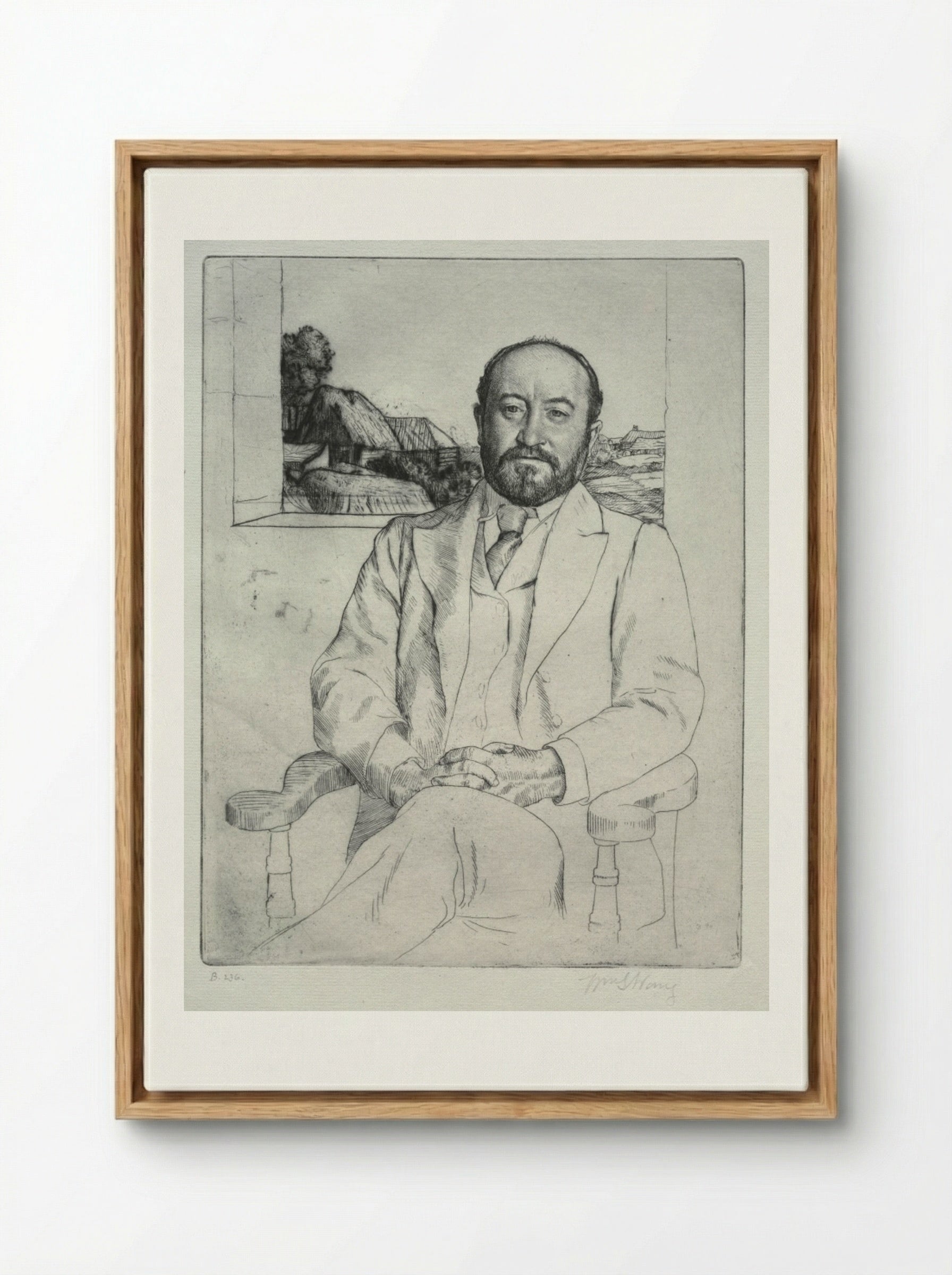 C. J. Knowles - William Strang - Framed Canvas Wood