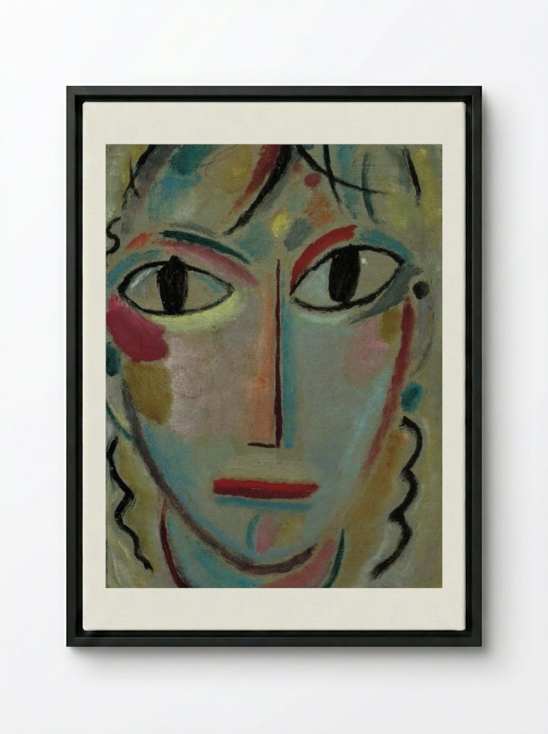 Astonishment - Alexej von Jawlensky - Framed Canvas Black