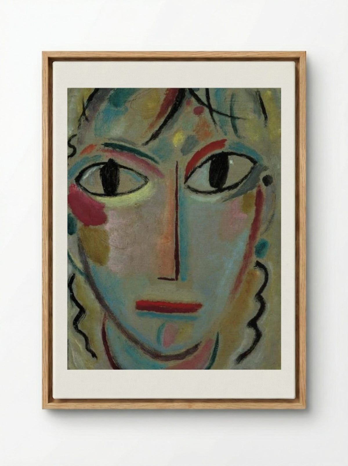 Astonishment - Alexej von Jawlensky - Framed Canvas Wood
