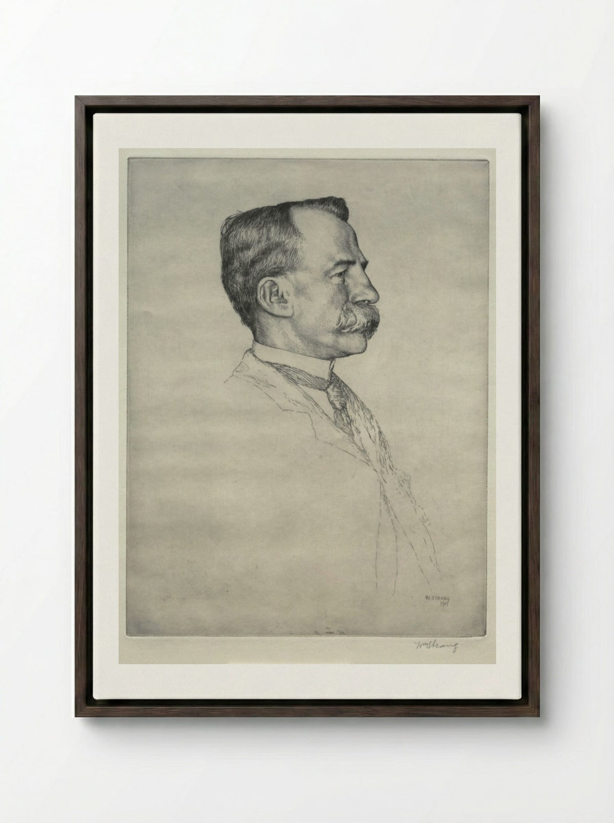 E. T. Bull - William Strang - Framed Canvas Dark Wood