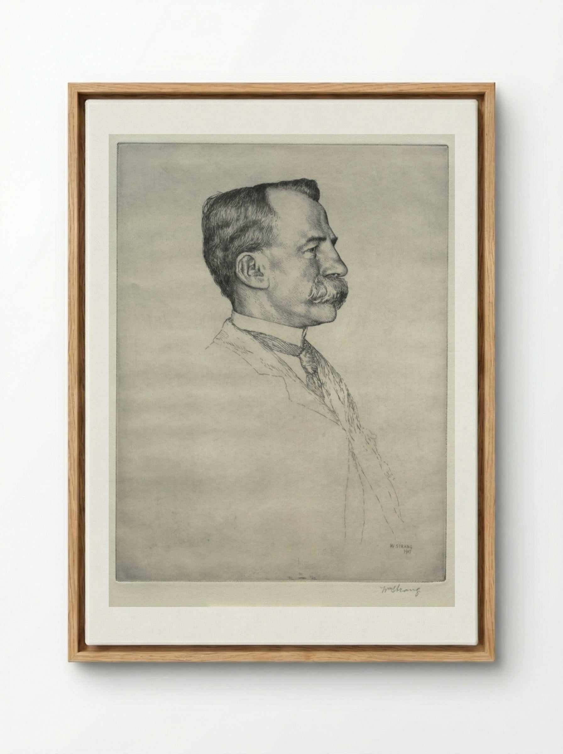 E. T. Bull - William Strang - Framed Canvas Wood