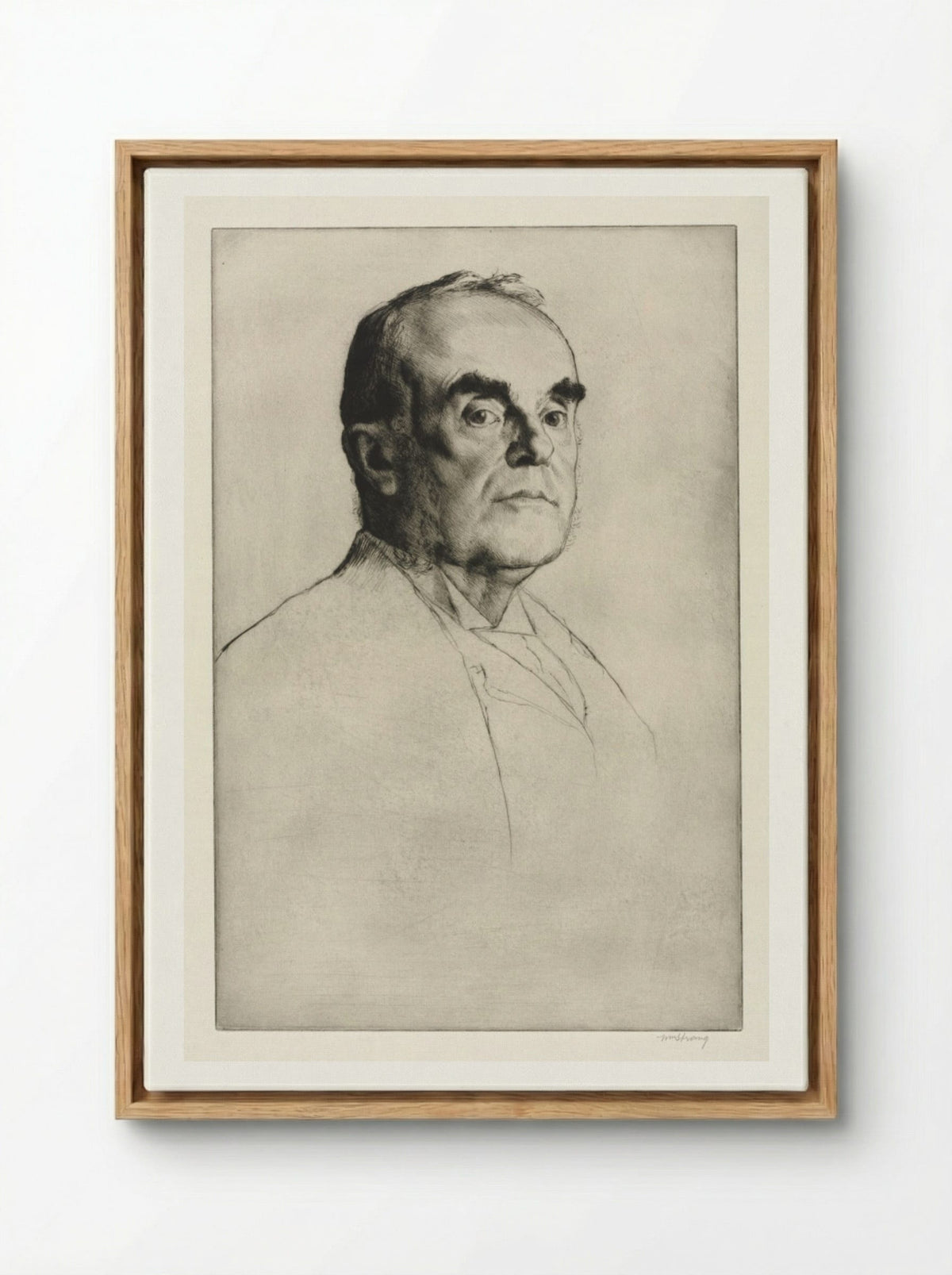James E. Christie - William Strang - Framed Canvas Wood