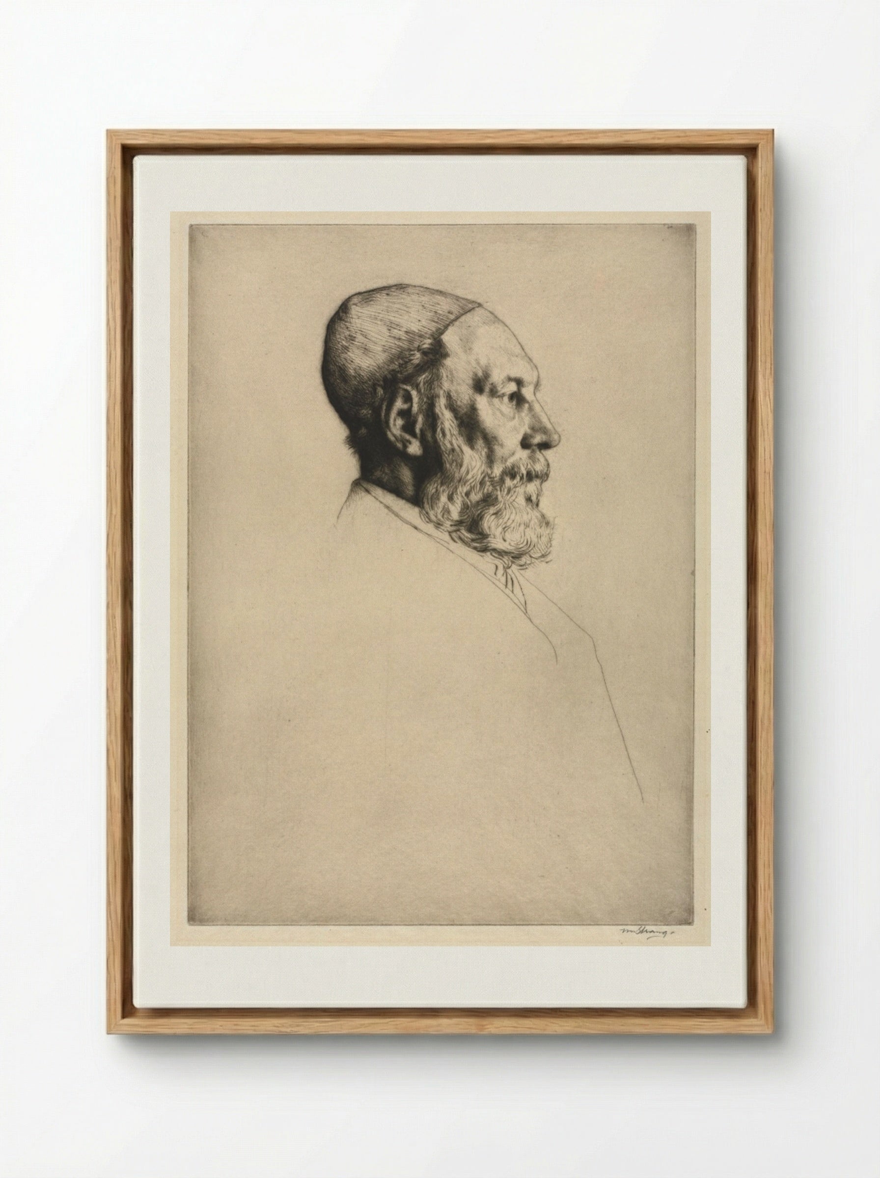 Frederick Goulding - William Strang - Framed Canvas Wood