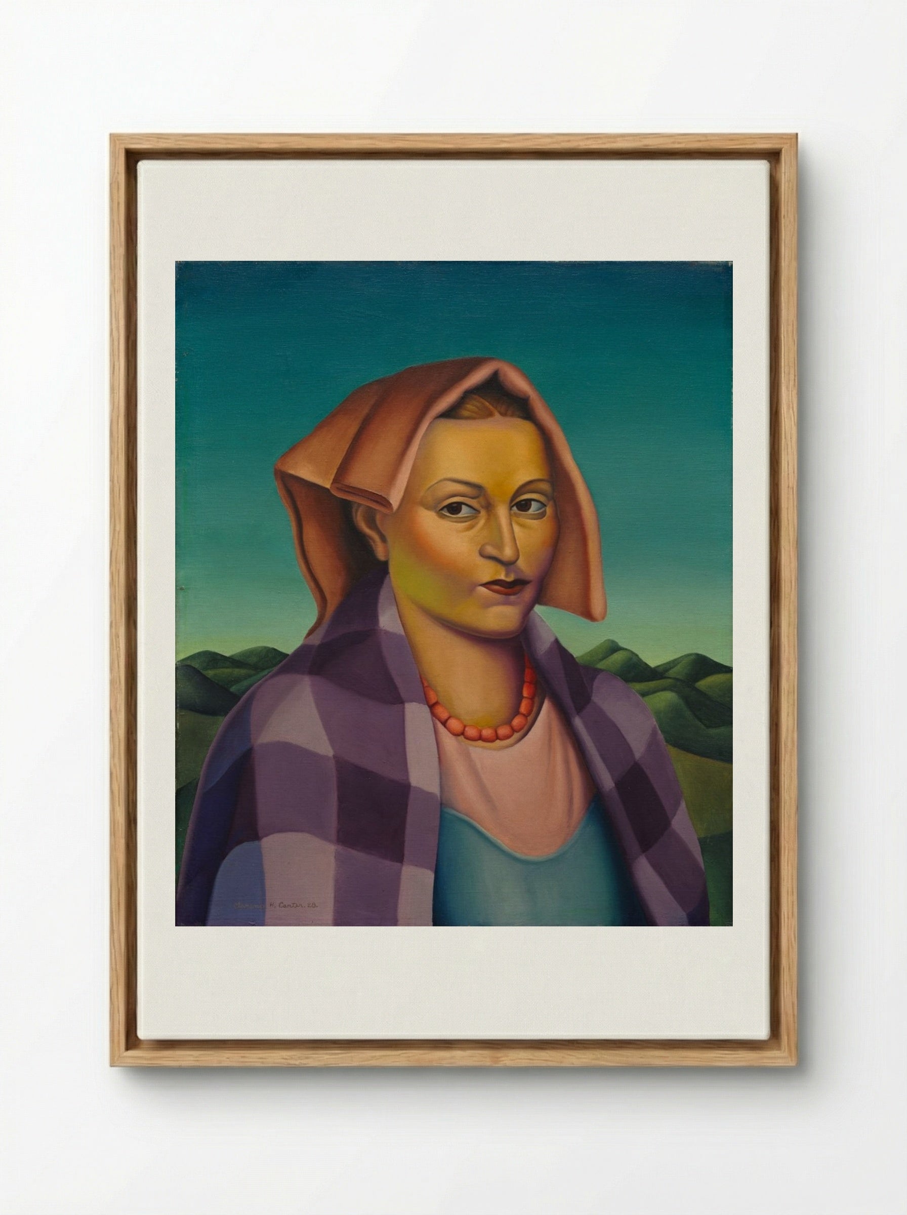 A Woman of the Sabines - Clarence Holbrook Carter - Framed Canvas Wood