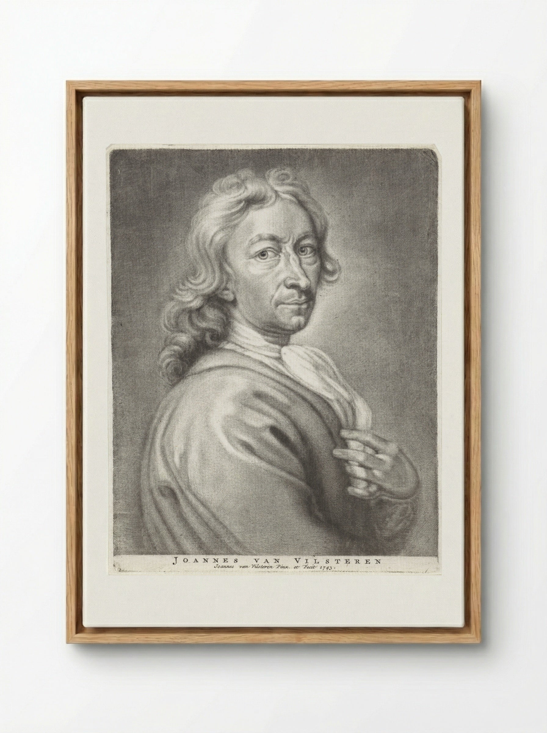Portret van Paulus Gyöngyösi - Johannes van Vilsteren - Framed Canvas Wood
