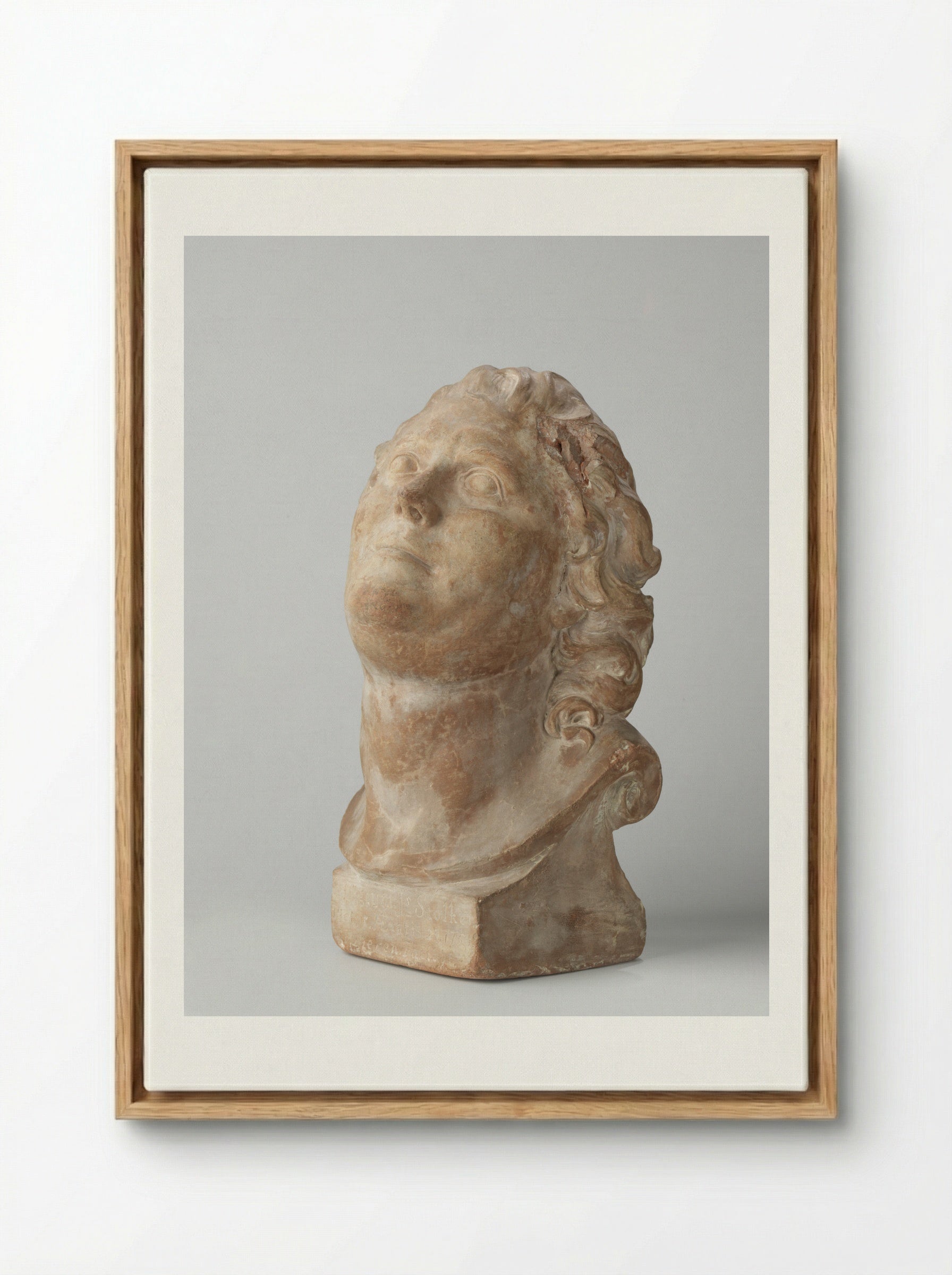 Portret van Johann Hinrich Pratje - Jan Stolker - Framed Canvas Wood