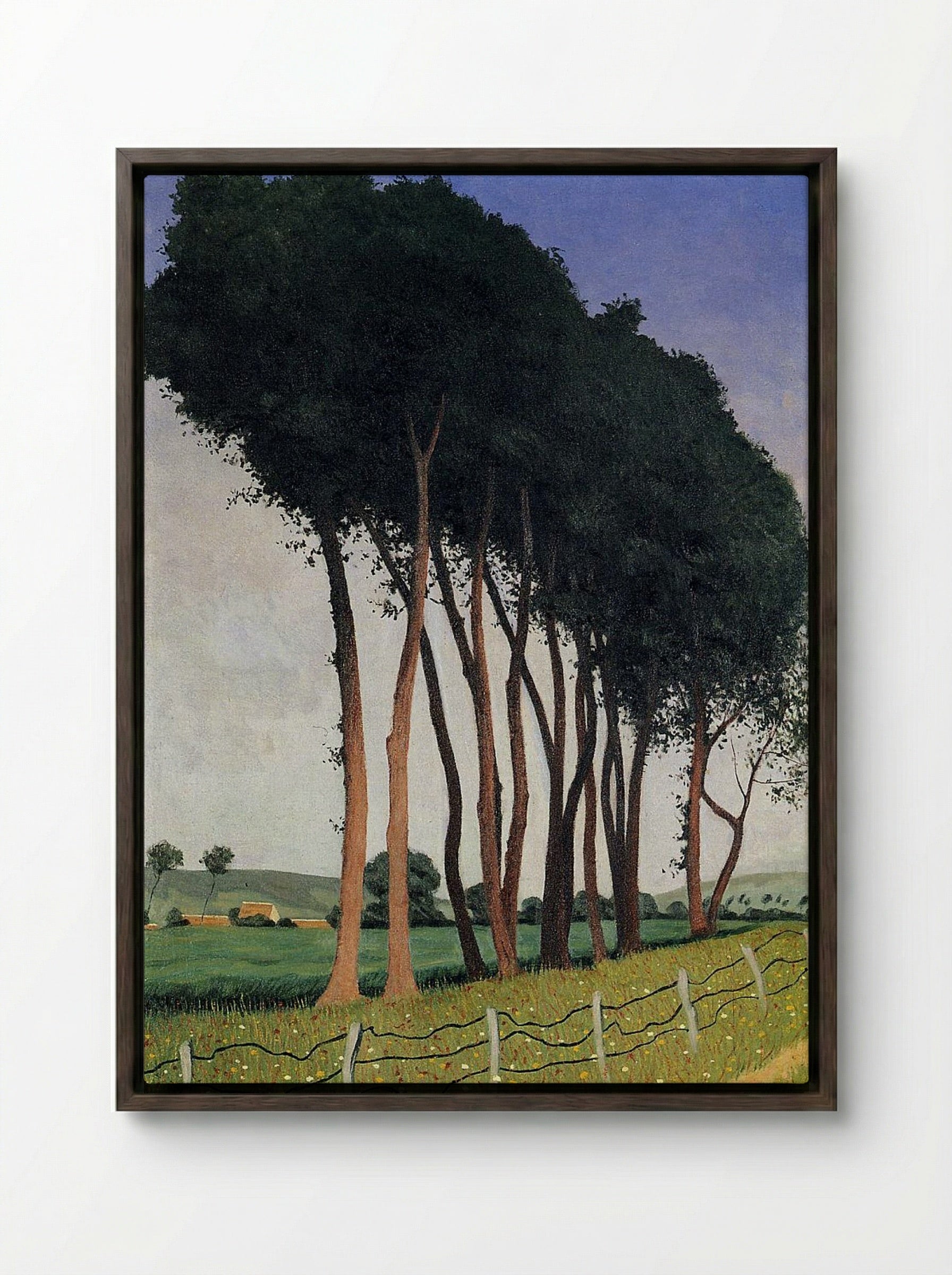Family - Félix Vallotton - Framed Canvas Dark Wood
