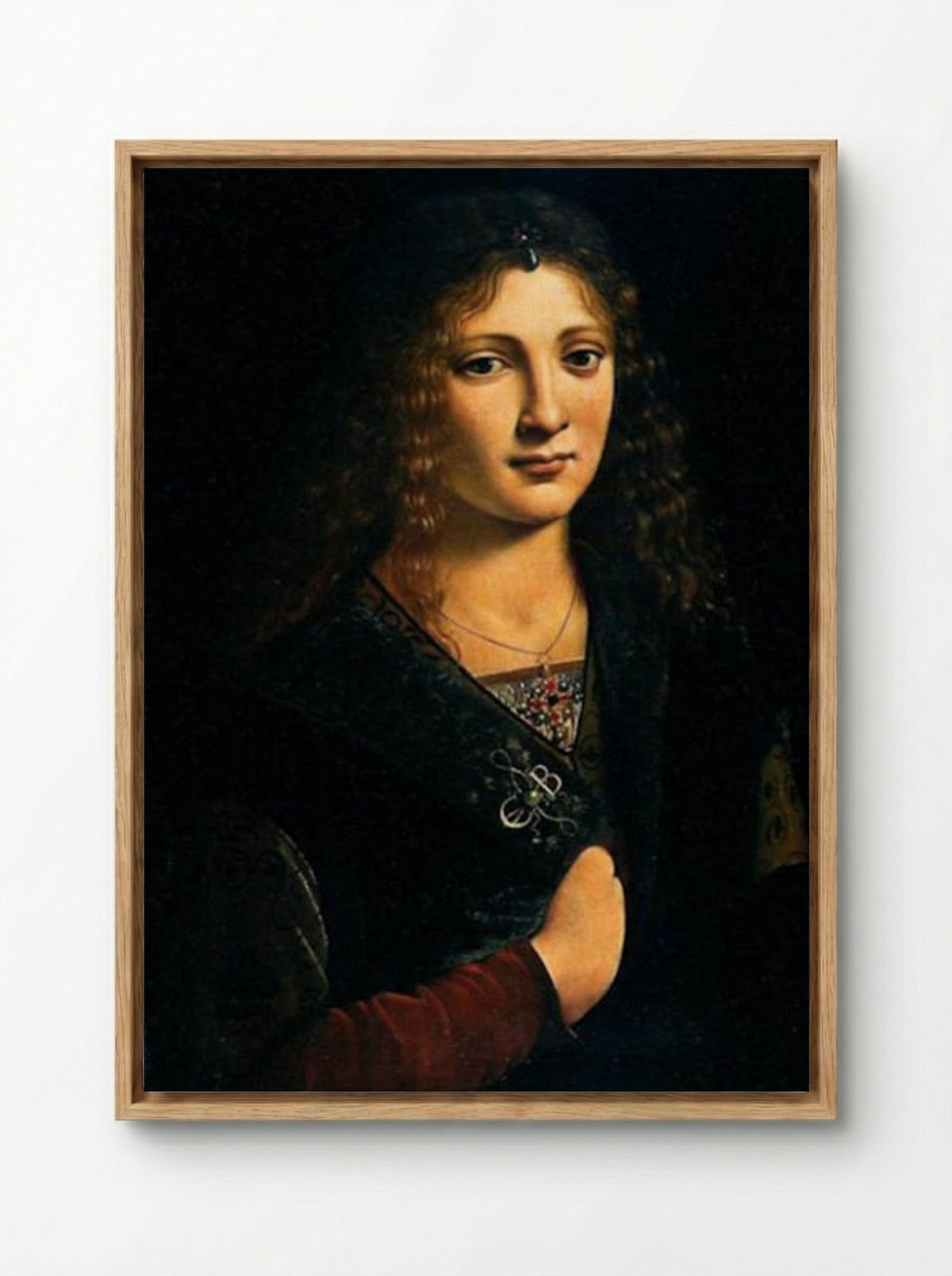 Portrait of a Youth - Giovanni Antonio Boltraffio - Framed Canvas Wood