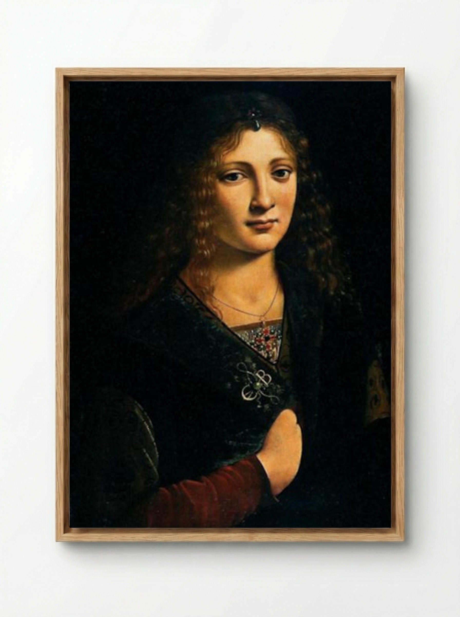 Portrait of a Youth - Giovanni Antonio Boltraffio - Framed Canvas Wood