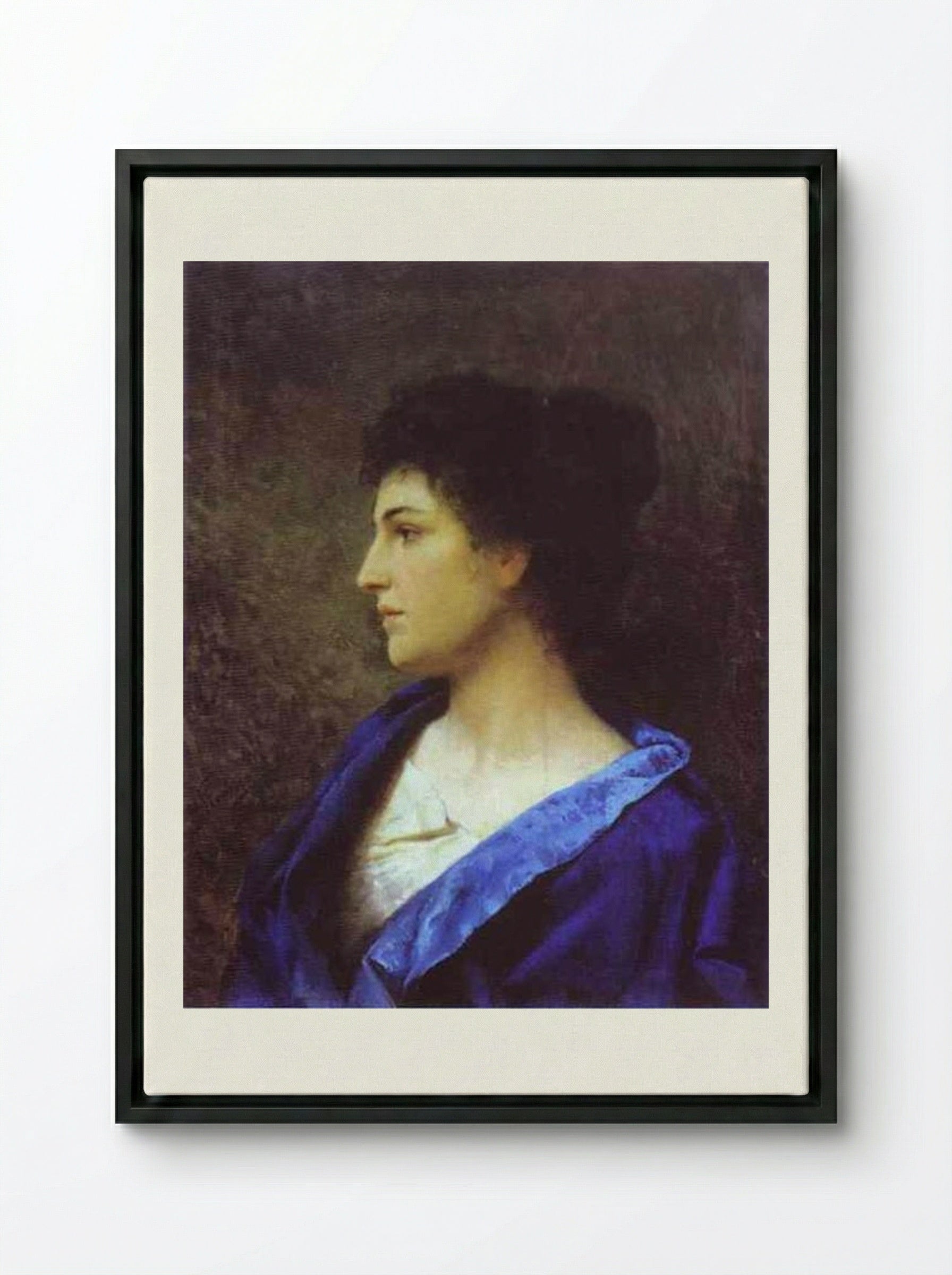 A Gypsy - Henryk Siemiradzki - Framed Canvas Black