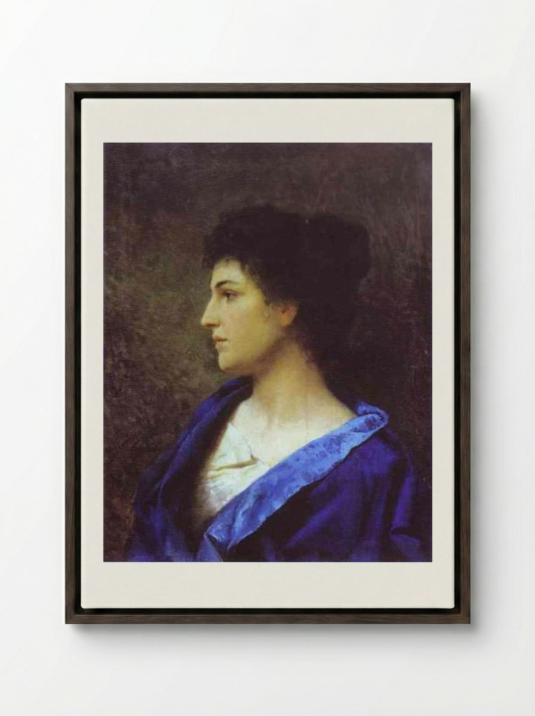 A Gypsy - Henryk Siemiradzki - Framed Canvas Dark Wood