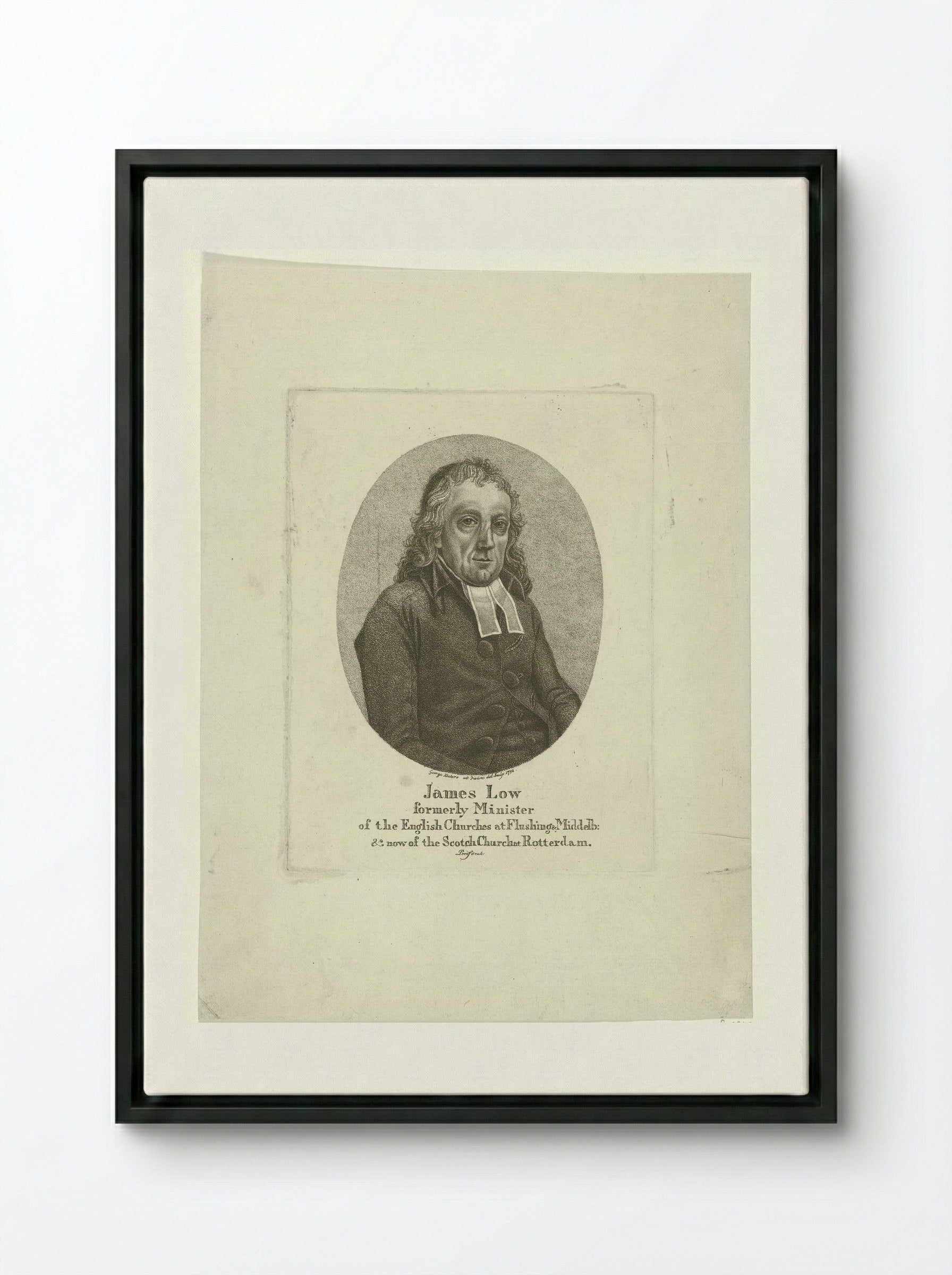 Portret van James Low - George Kockers - Framed Canvas Black