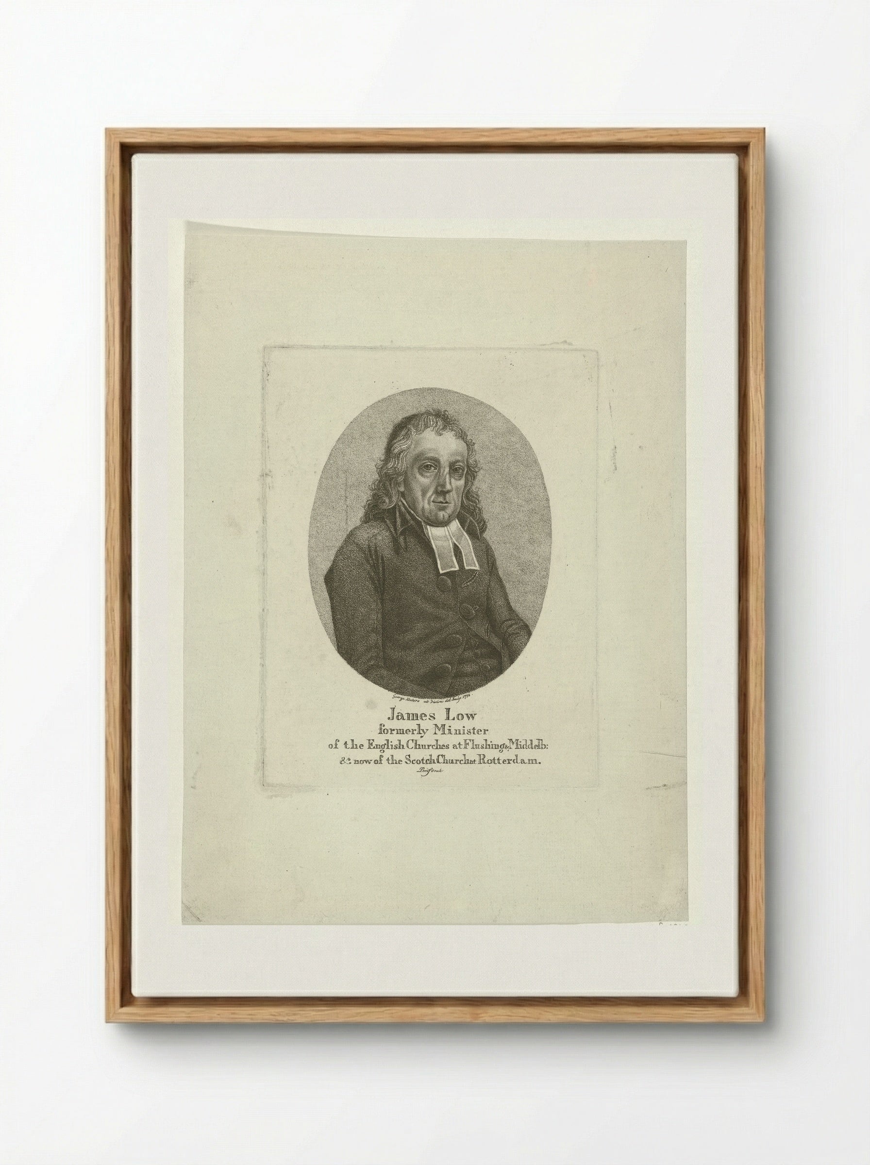 Portret van James Low - George Kockers - Framed Canvas Wood