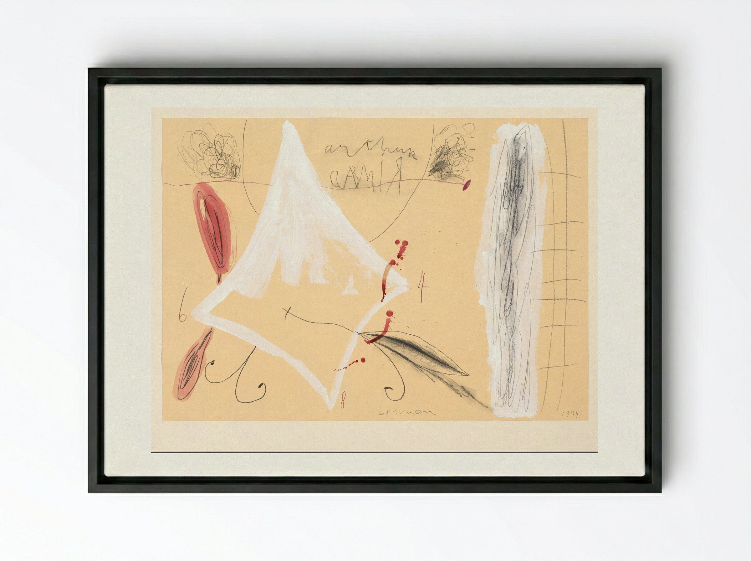 Morfeo I - Richard Bouwman - Framed Canvas Black