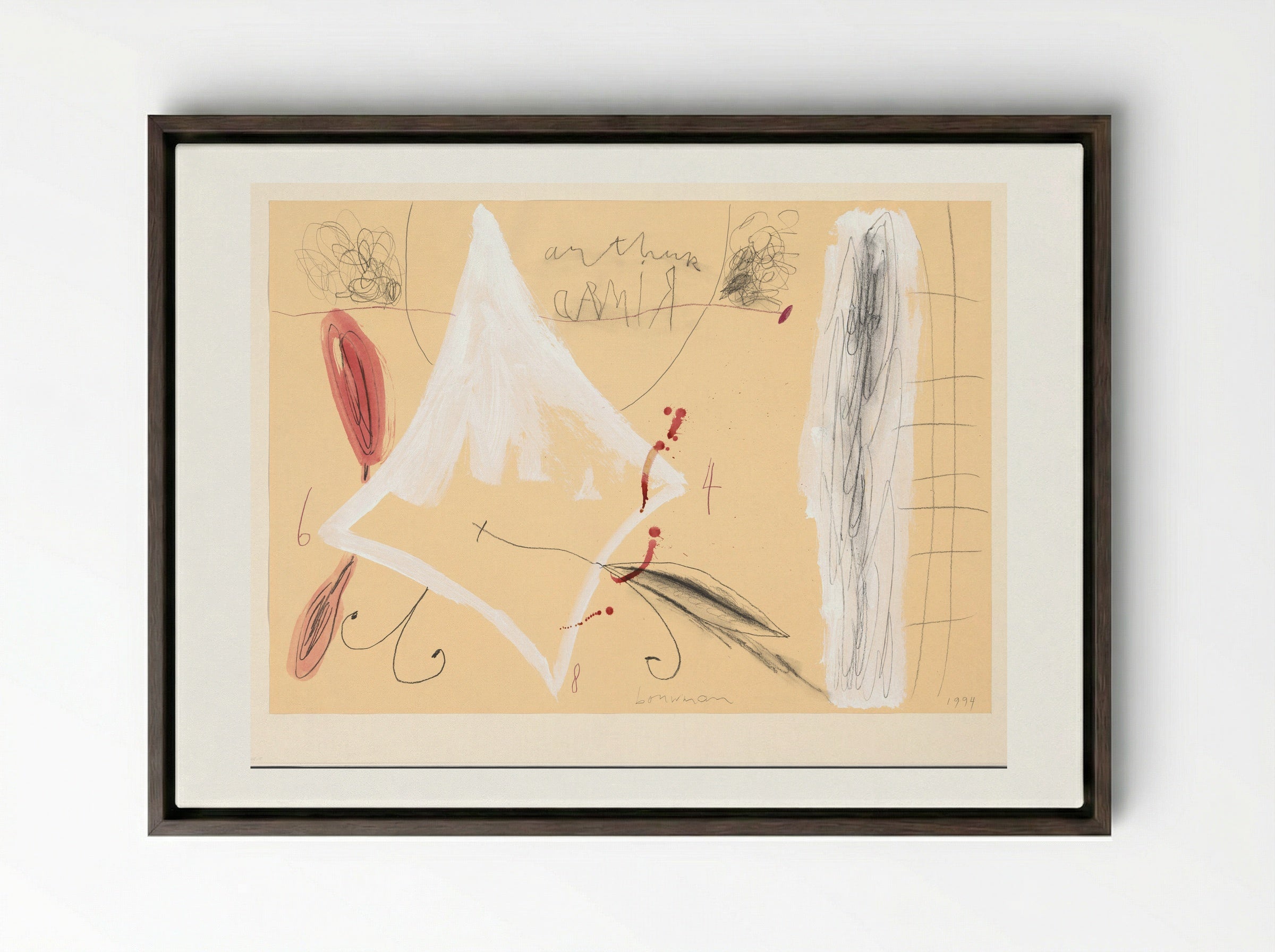 Morfeo I - Richard Bouwman - Framed Canvas Dark Wood