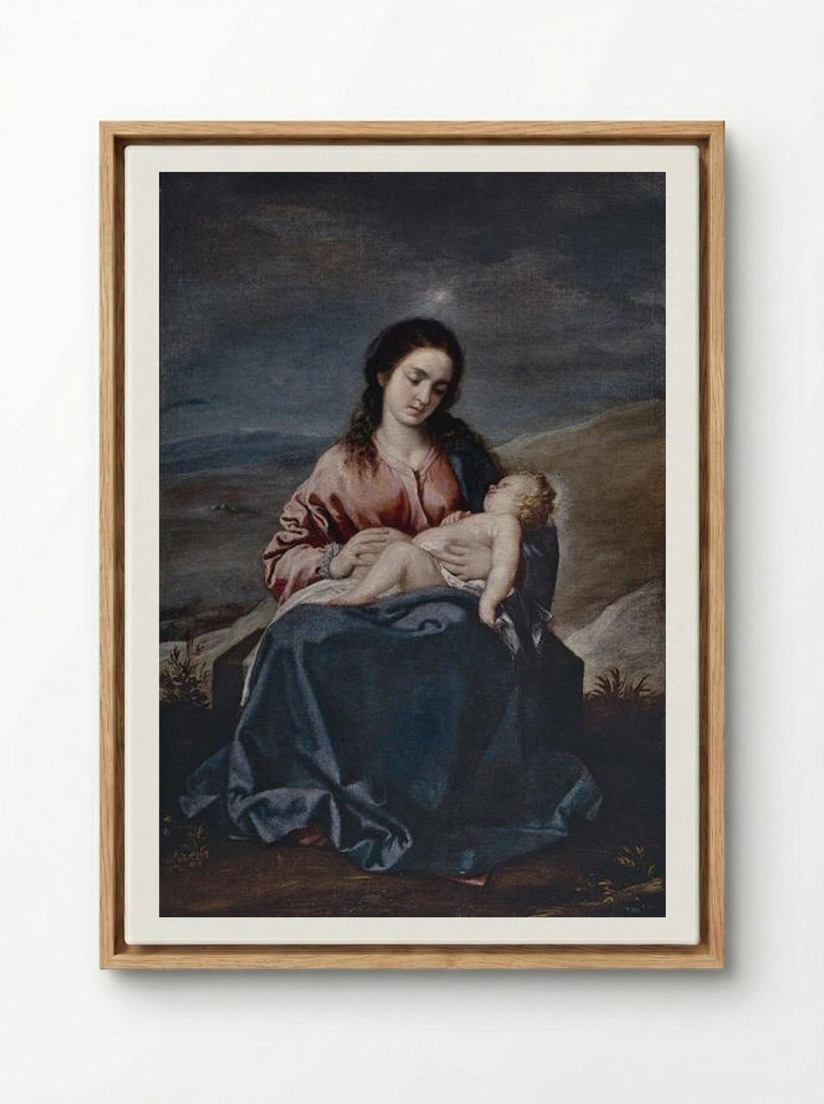 The Virgin and Child - Alonso Cano - Framed Canvas Wood