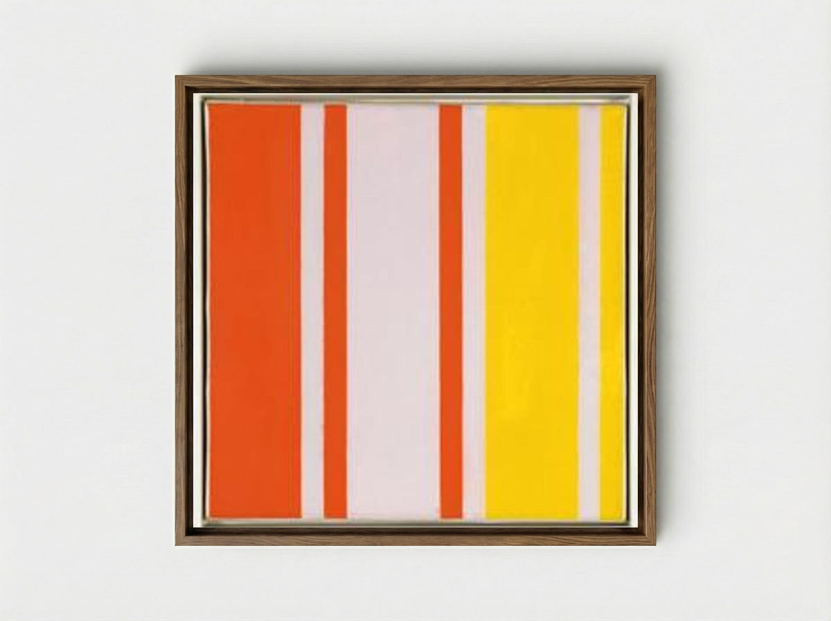 Rhythmische Teilung - Richard Paul Lohse - Framed Canvas Wood