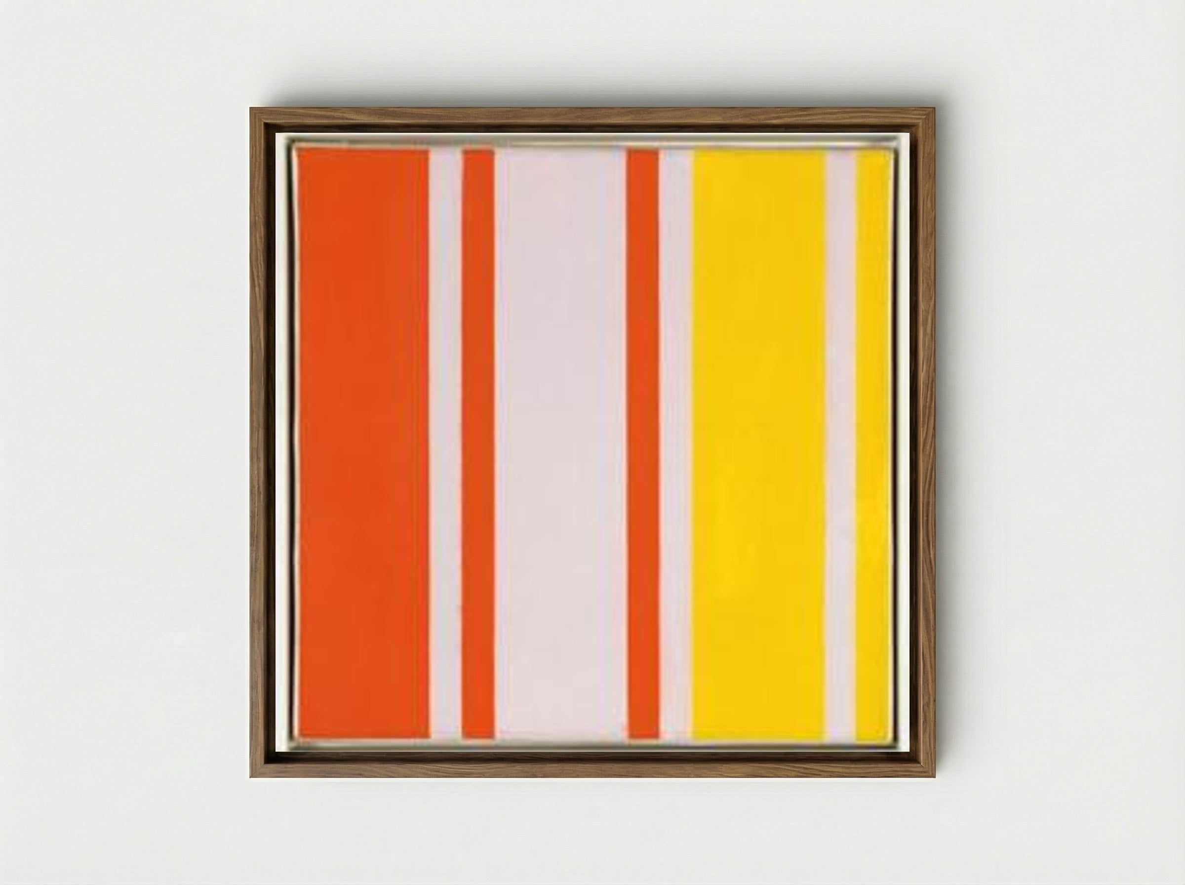 Rhythmische Teilung - Richard Paul Lohse - Framed Canvas Wood