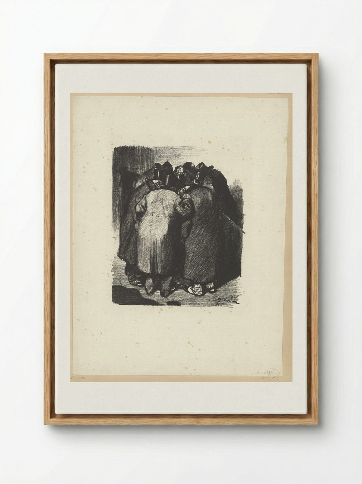Association de Malfaiteurs - Théophile Steinlen - Framed Canvas Wood