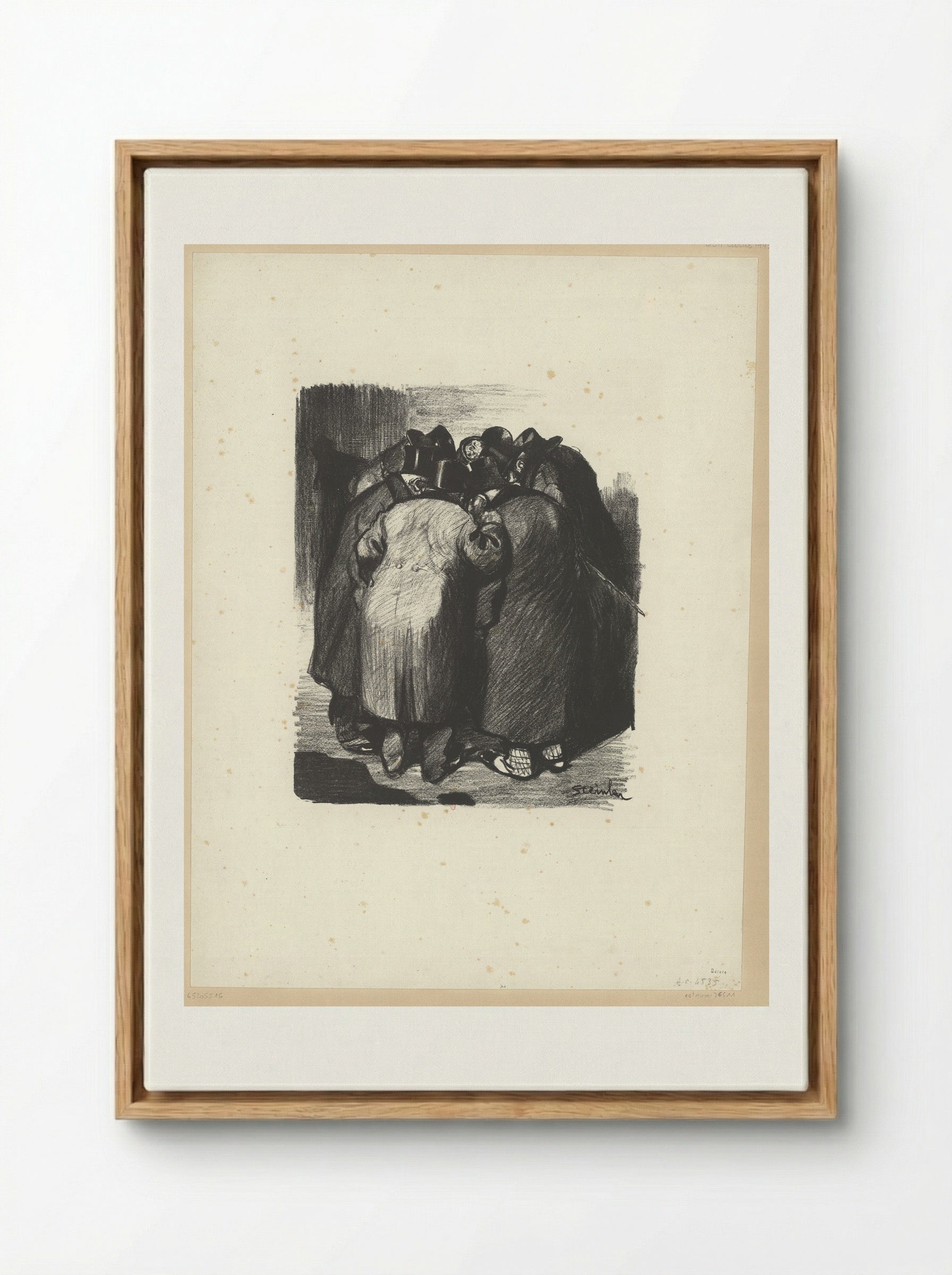 Association de Malfaiteurs - Théophile Steinlen - Framed Canvas Wood