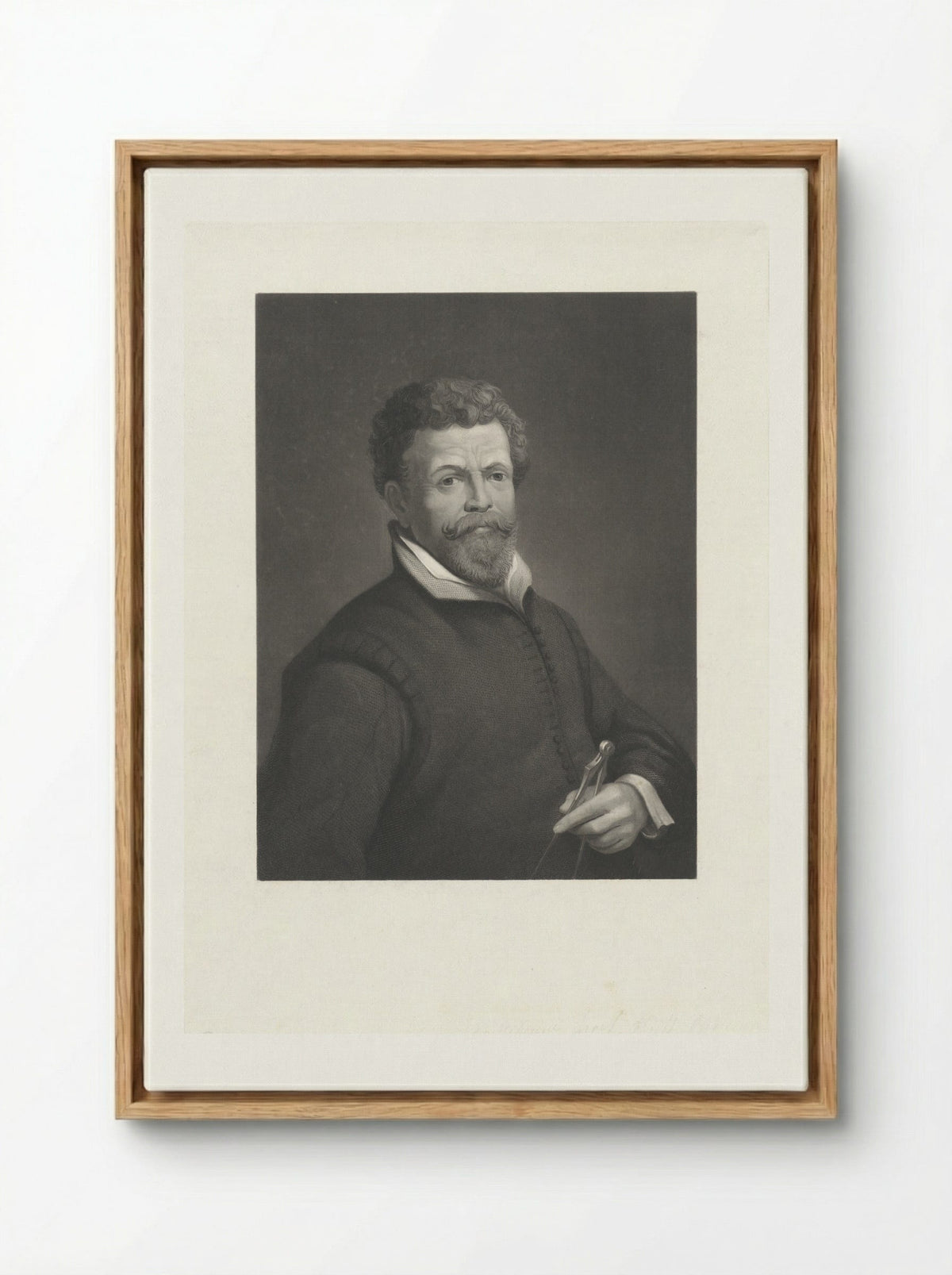 Portret van Hendrik (I) de Keyser - Dirk Jurriaan Sluyter - Framed Canvas Wood