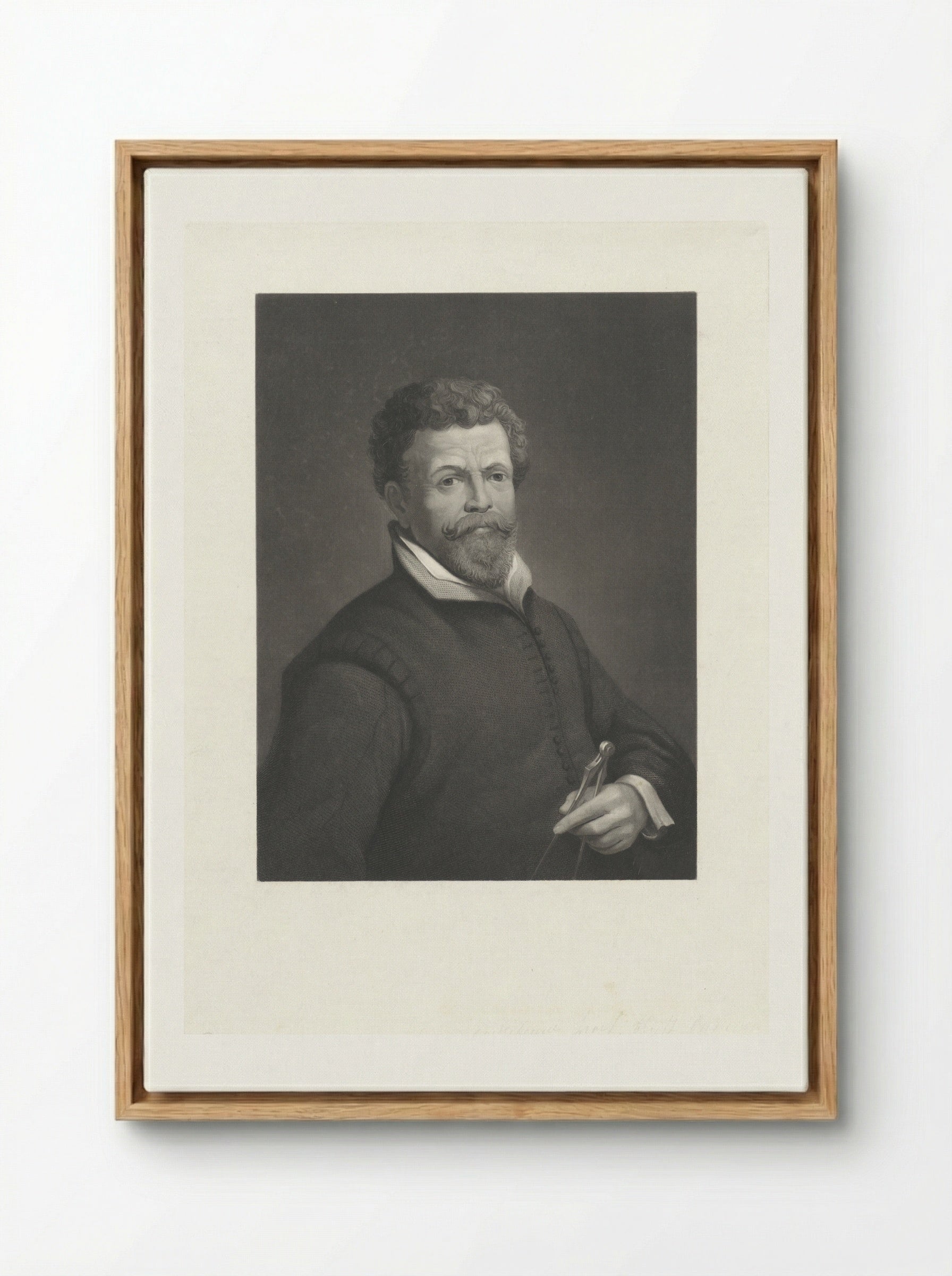 Portret van Hendrik (I) de Keyser - Dirk Jurriaan Sluyter - Framed Canvas Wood